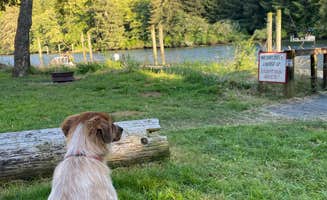 Vanessa M.'s photo of camping with pets at Coyote Rock RV Resort & Marina near Toledo, OR