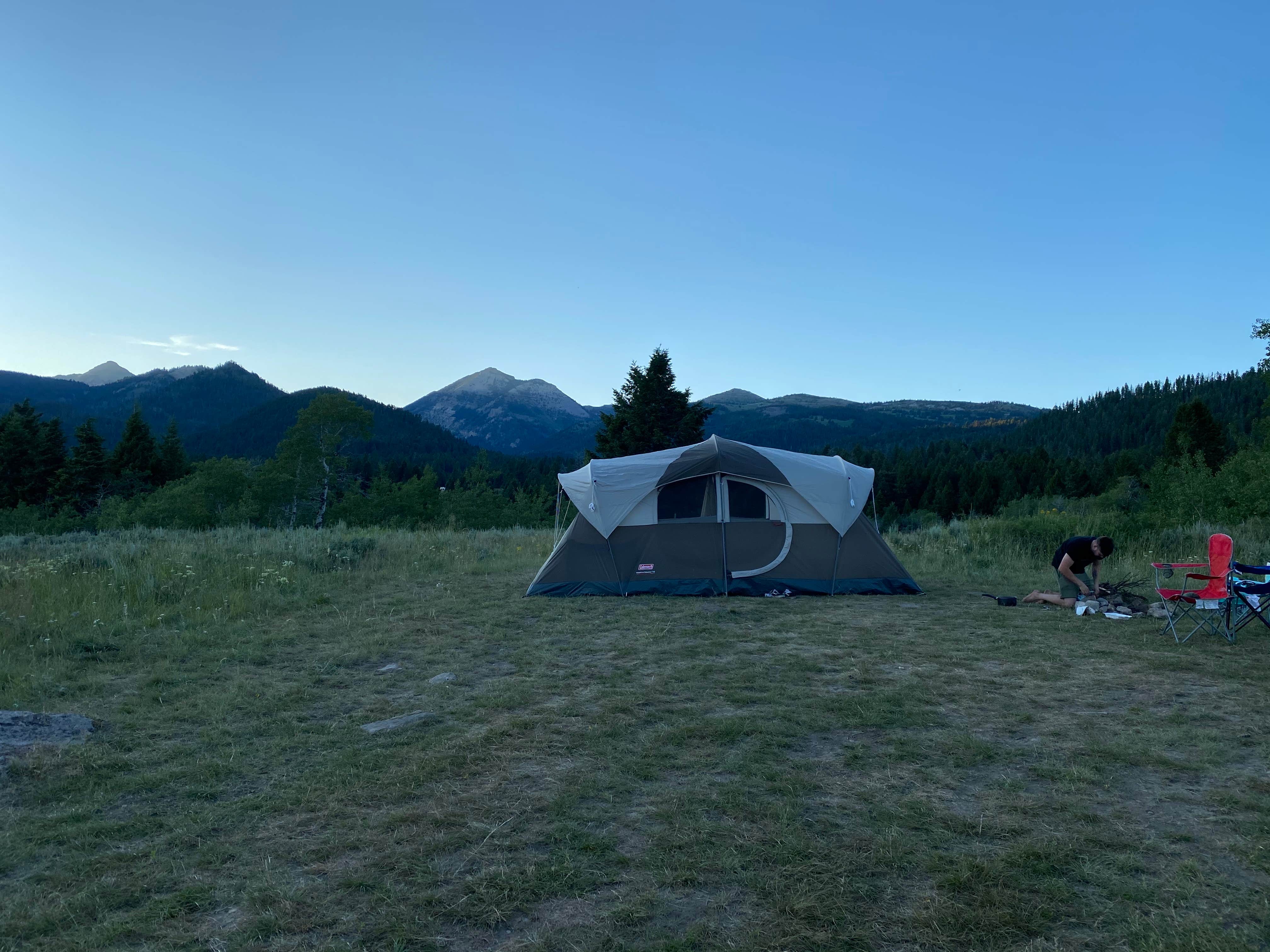 Cheyenne P.'s photo of a dispersed camping area at Targhee Creek near Spencer, ID