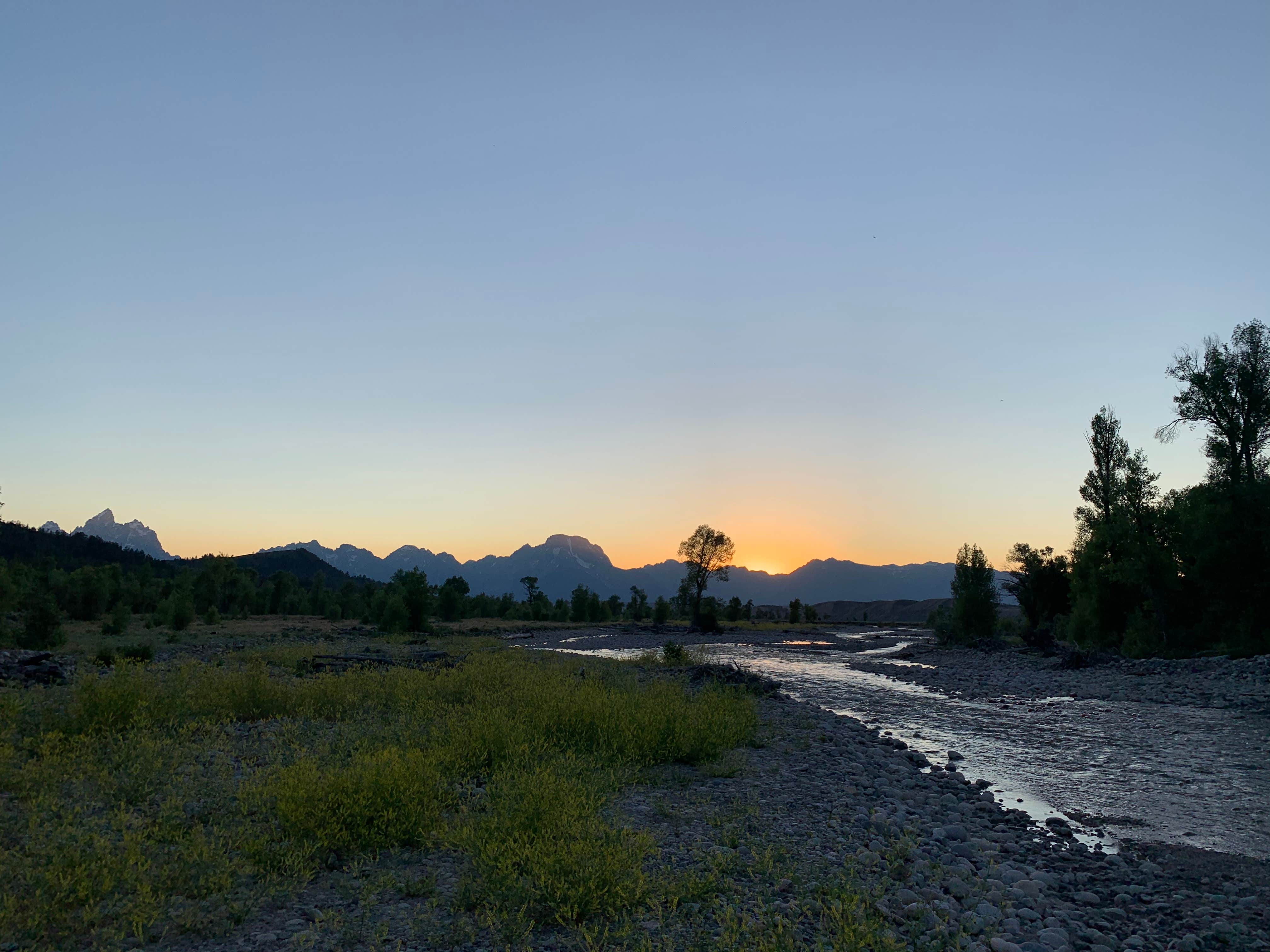 CHris B.'s photo of a dispersed camping area at Spread Creek Dispersed Campground near Moran, WY