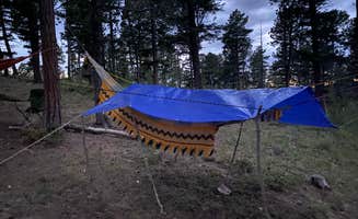 Fabio O.'s photo of a dispersed camping area at Rampart Reservoir Recreation Area near Woodland Park, CO