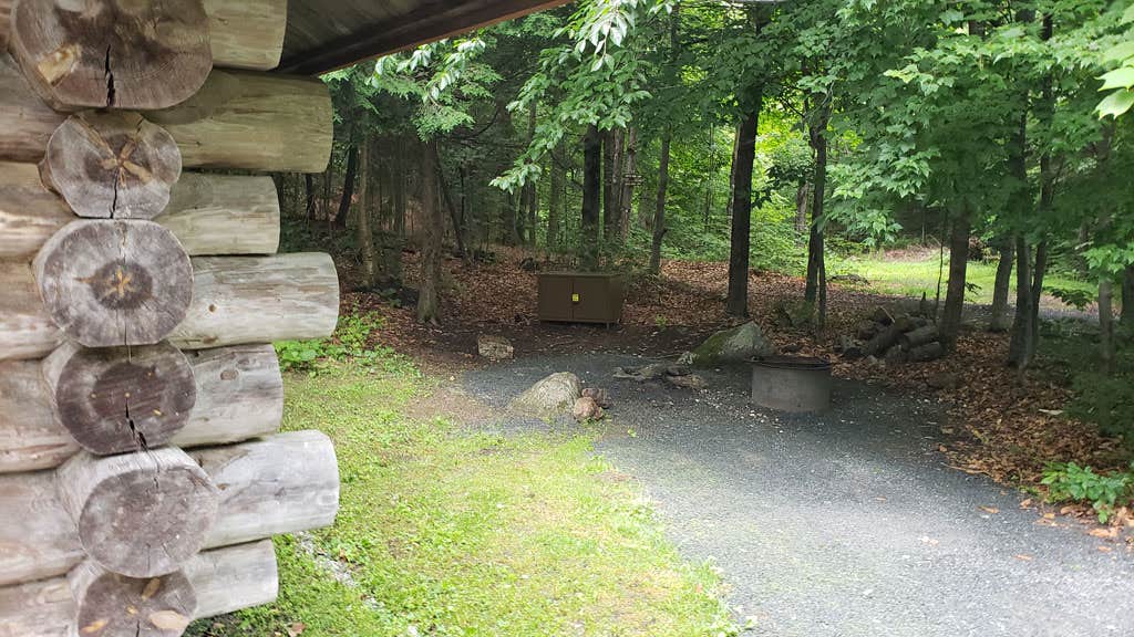 Jean C.'s photo of a cabin at Savoy Mountain State Forest Campground near Whately, MA