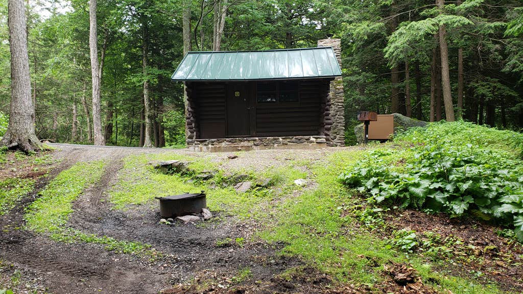 Jean C.'s photo of a cabin at Savoy Mountain State Forest Campground near Westfield, MA