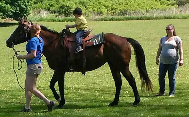 Horse back riding every Sunday!