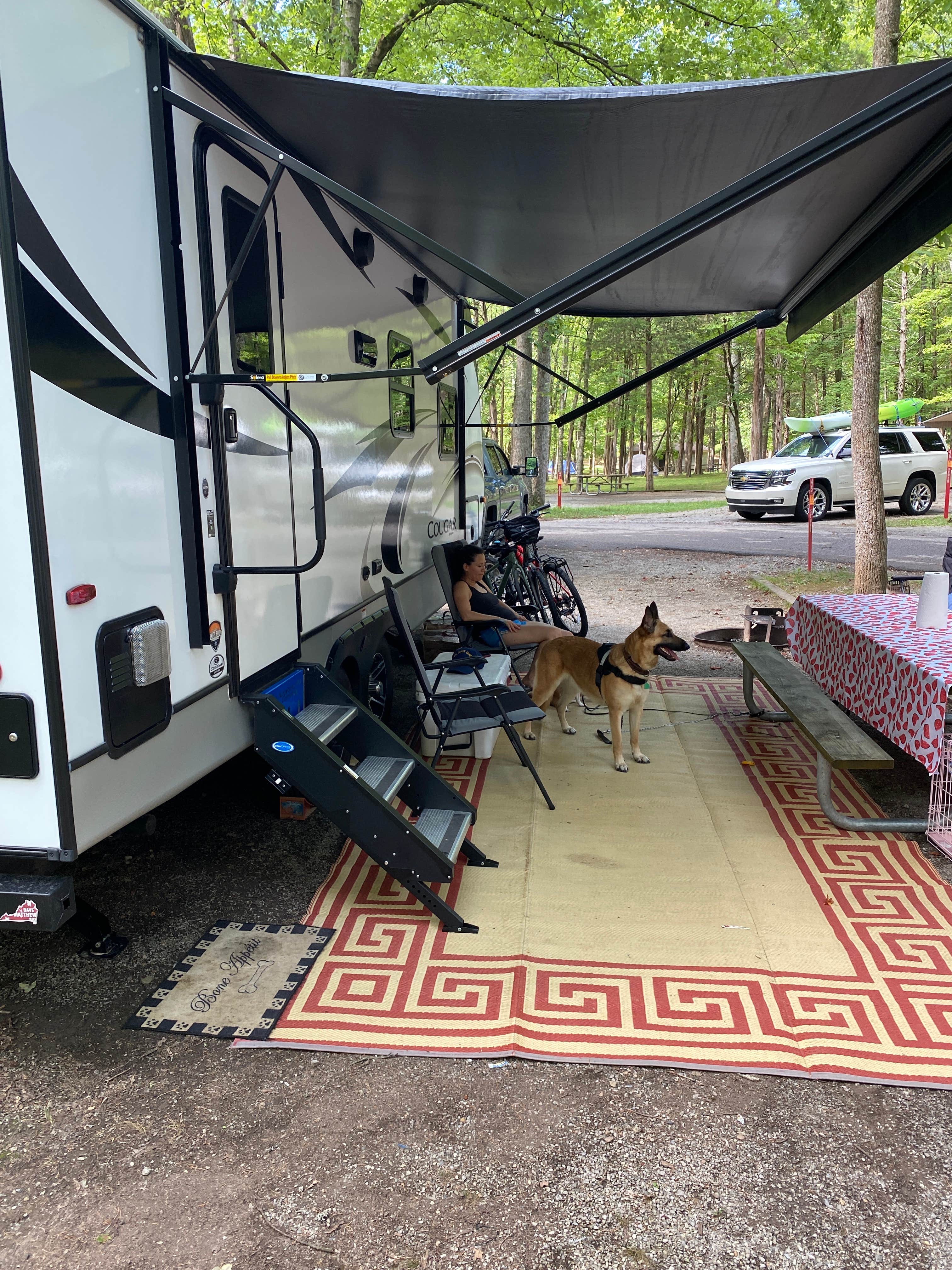 Keven G.'s photo of camping with pets at Montgomery Bell State Park Campground near Spring Hill, TN