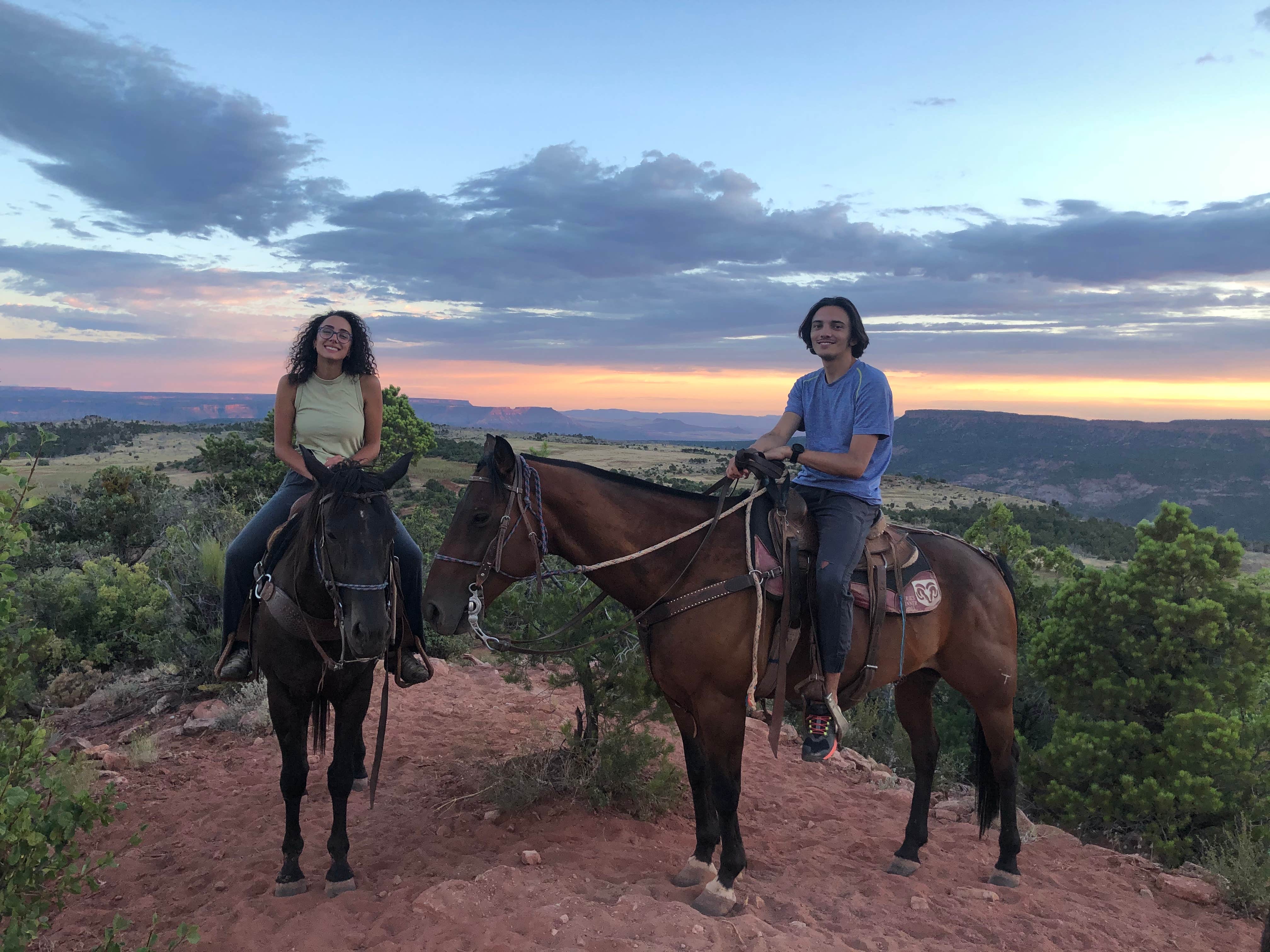 Nikolina J.'s photo of camping with a horse at Zion Wright Family Ranch near Parowan, UT