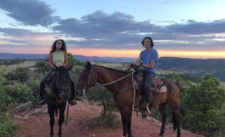 Nikolina J.'s photo of camping with a horse at Zion Wright Family Ranch near Enterprise, UT