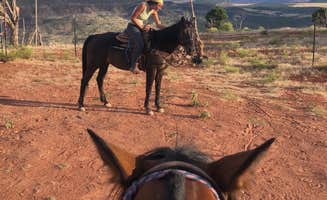Nikolina J.'s photo of camping with a horse at Zion Wright Family Ranch in Utah