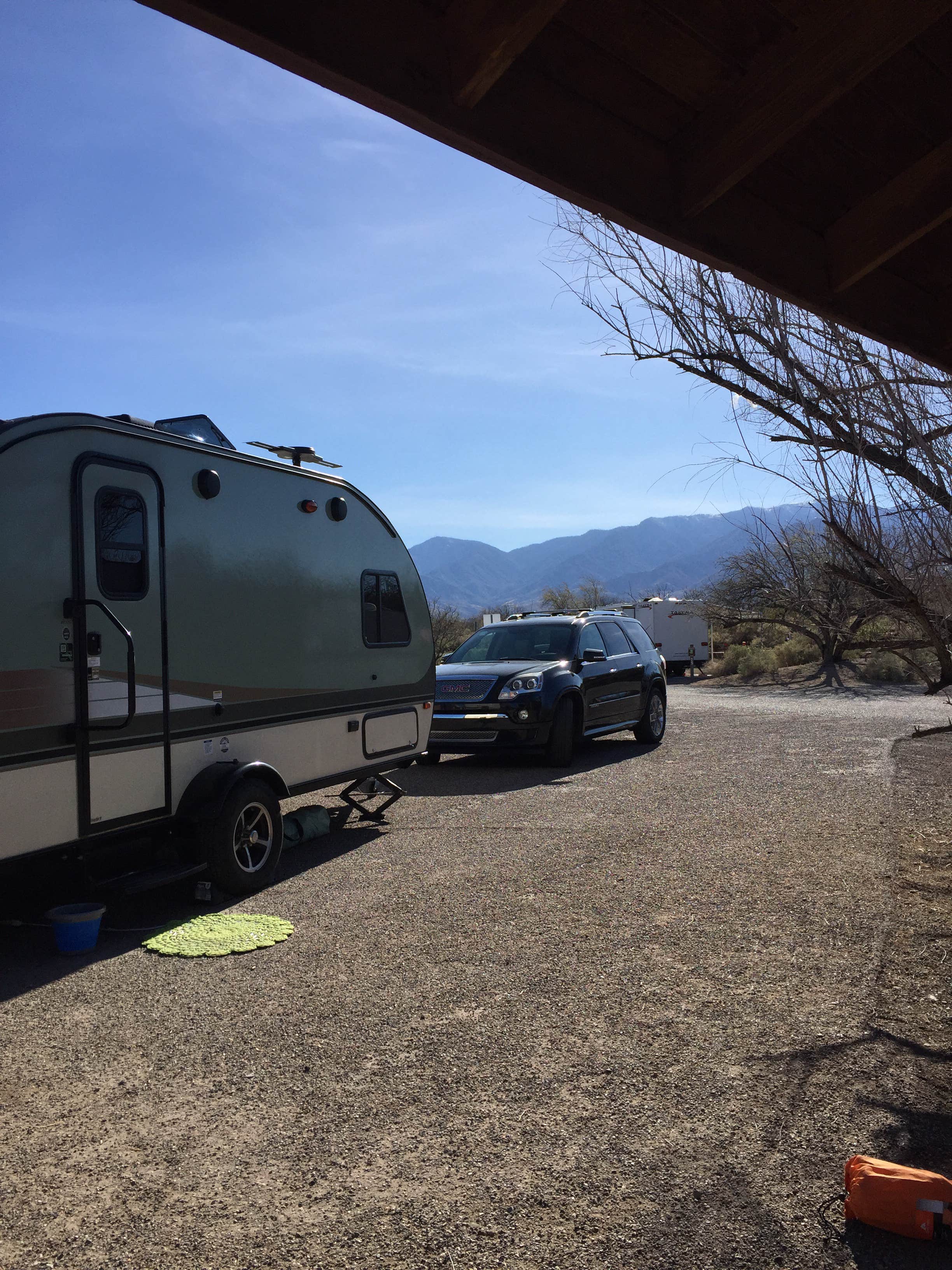 Betty F.'s photo of rv camping at Cottonwood Campground — Roper Lake State Park near Pima, AZ