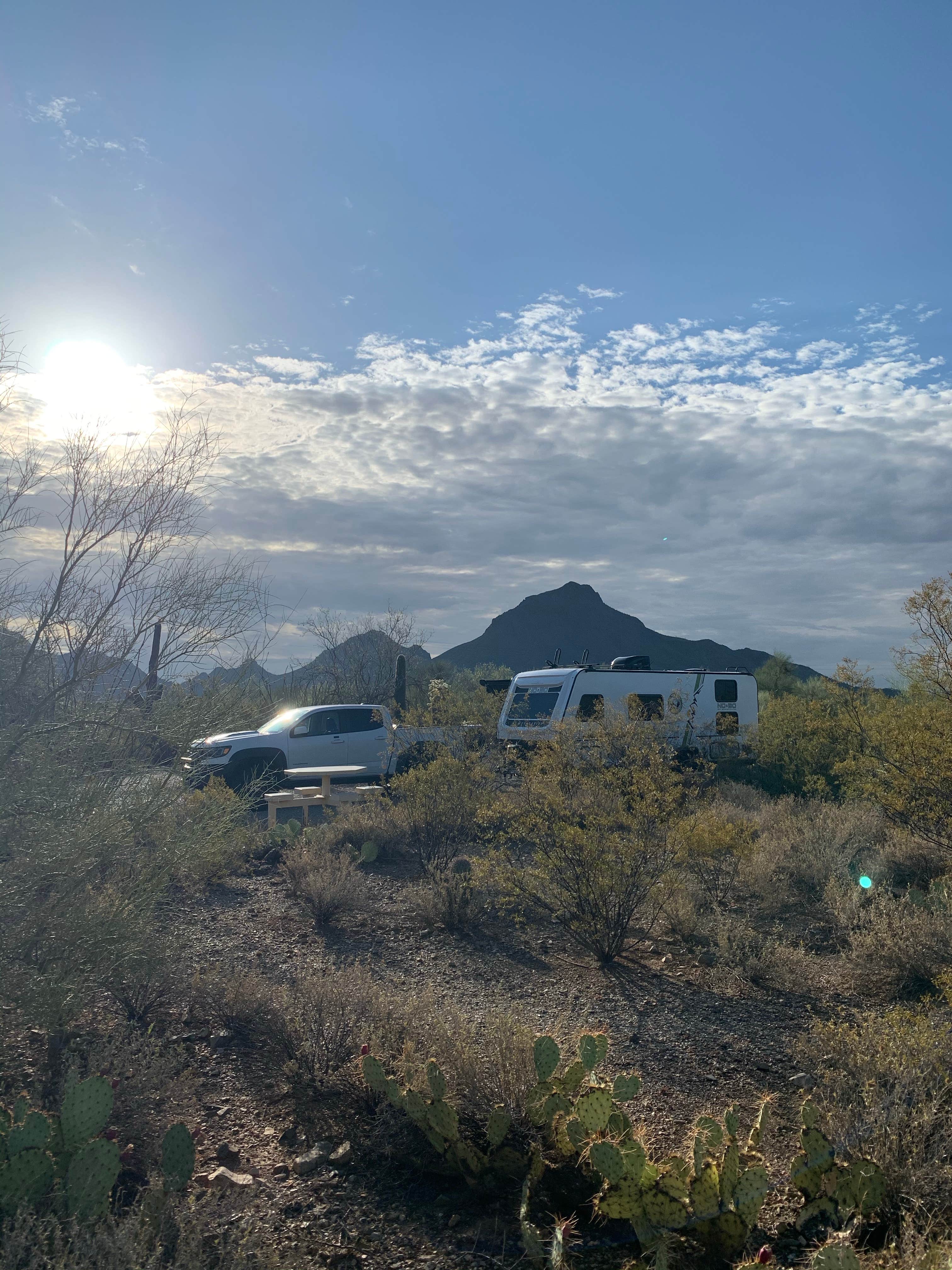 Tucson morning at Gilbert Ray’s. Camping spot H24 July 25, 2020.