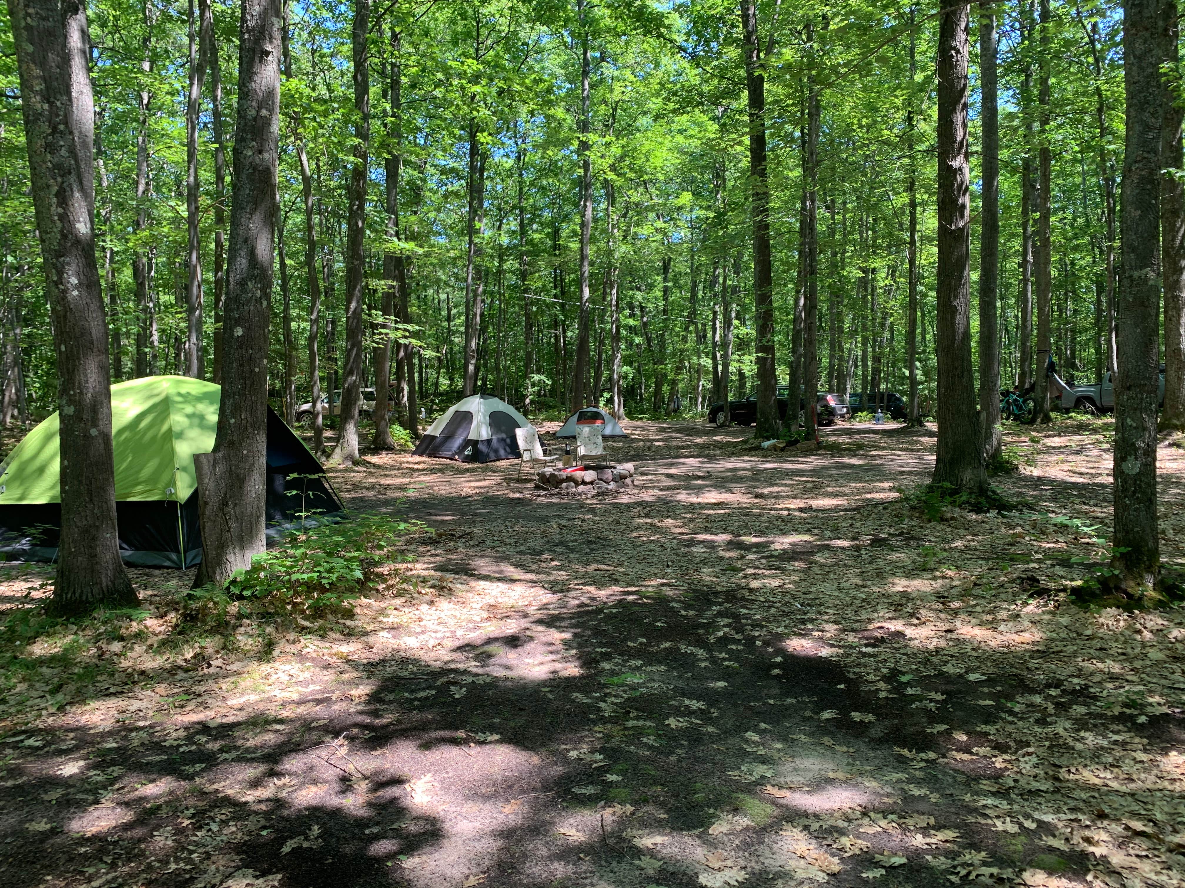 Aleia W.'s photo of tent camping at Forestville Campground near Marquette, MI