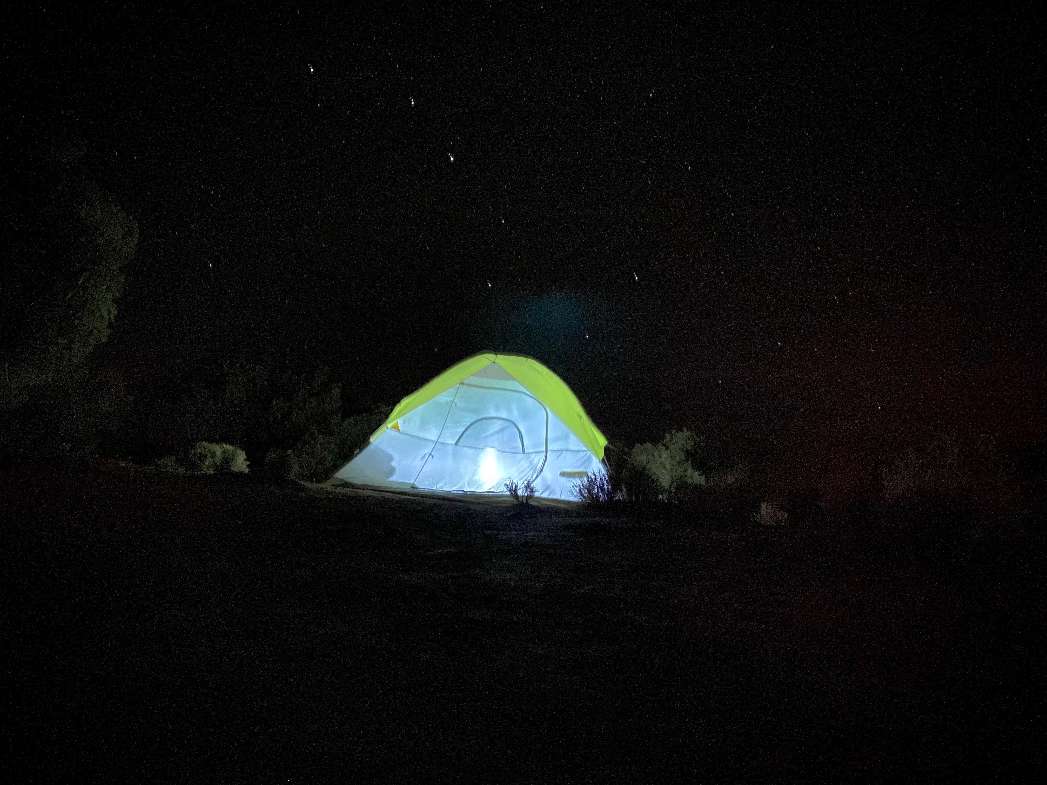 The Big Dipper over our tent!