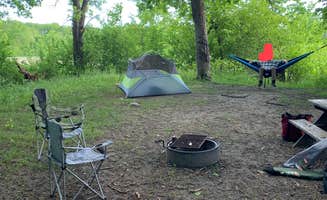 John L.'s photo of tent camping at Lake Maria State Park Campground near New Hope, MN