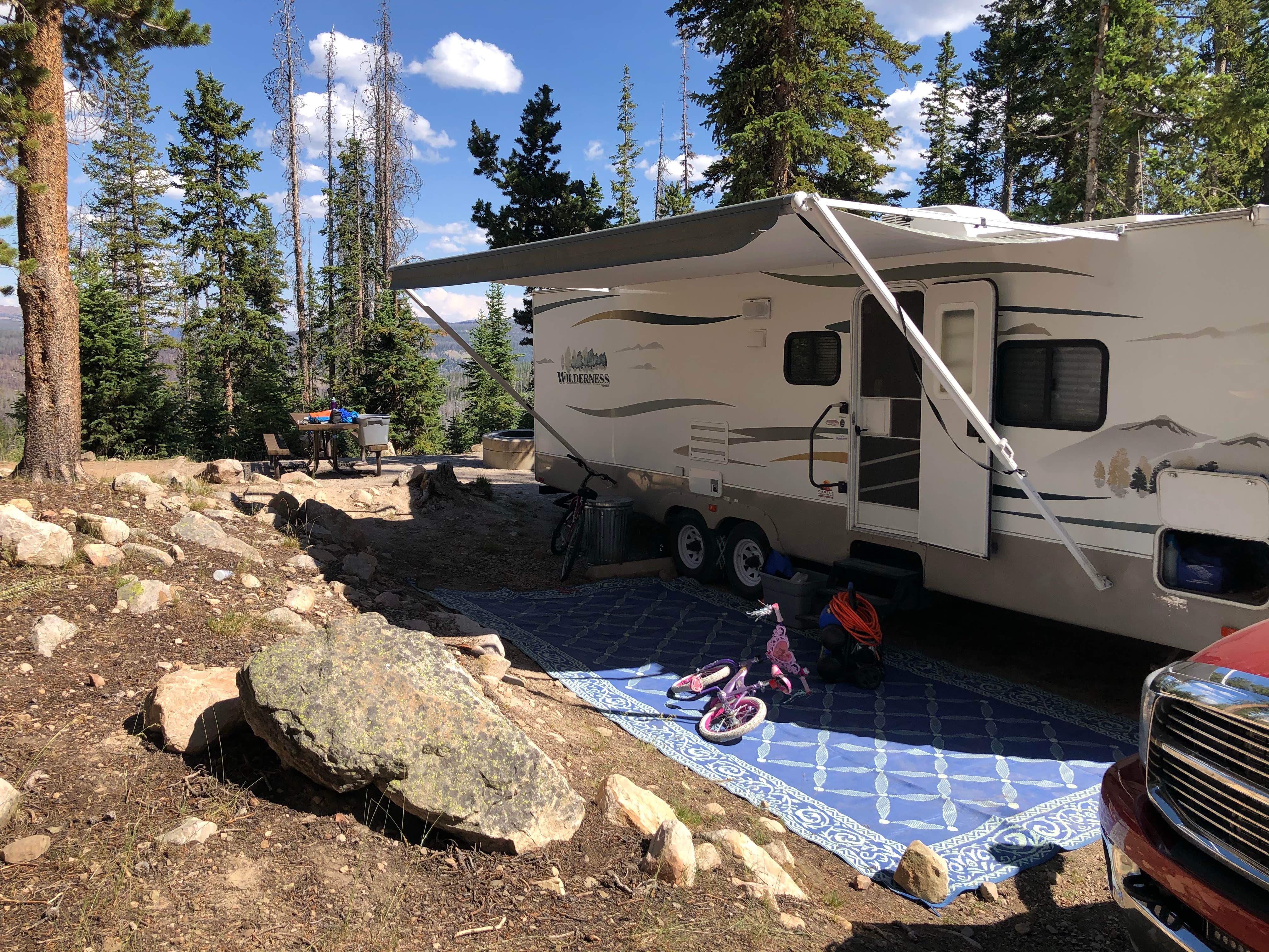 Shad G.'s photo of rv camping at Mirror Lake - Uinta Wasatch Cache National Forest near Mountain Home, UT