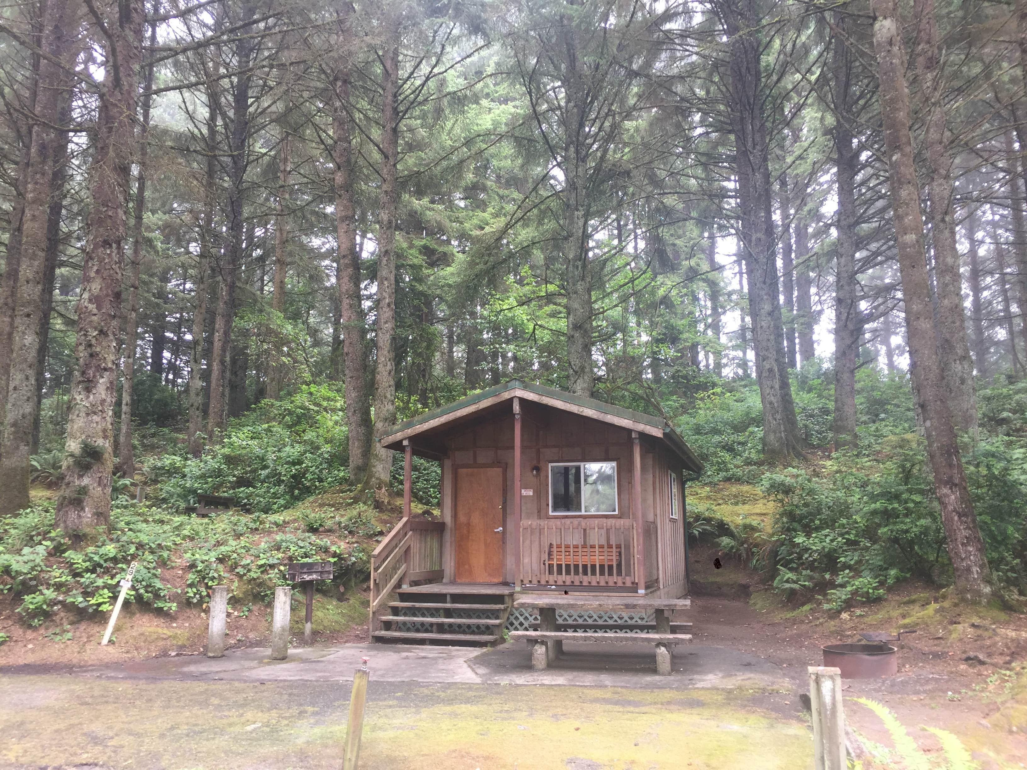 Bjorn S.'s photo of glamping accommodations at Bastendorff Beach Park near Myrtle Point, OR