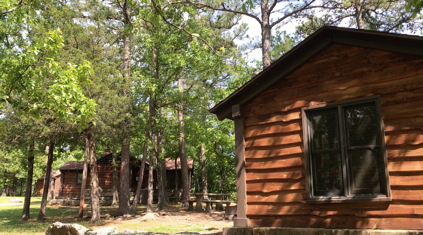 Crystal C.'s photo of a cabin at Robbers Cave State Park — Robbers Cave State Resort Park in Oklahoma