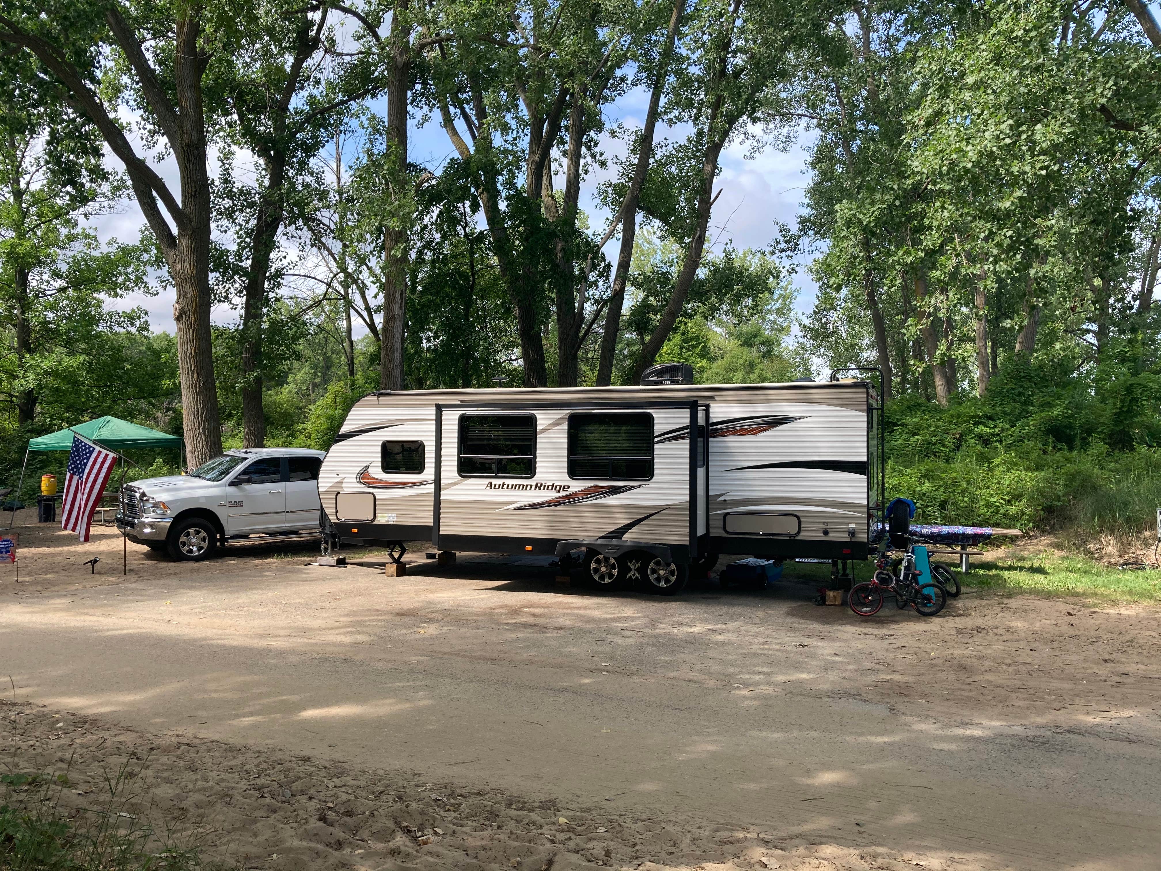Matt M.'s photo of rv camping at Port Crescent State Park Campground near Port Austin, MI