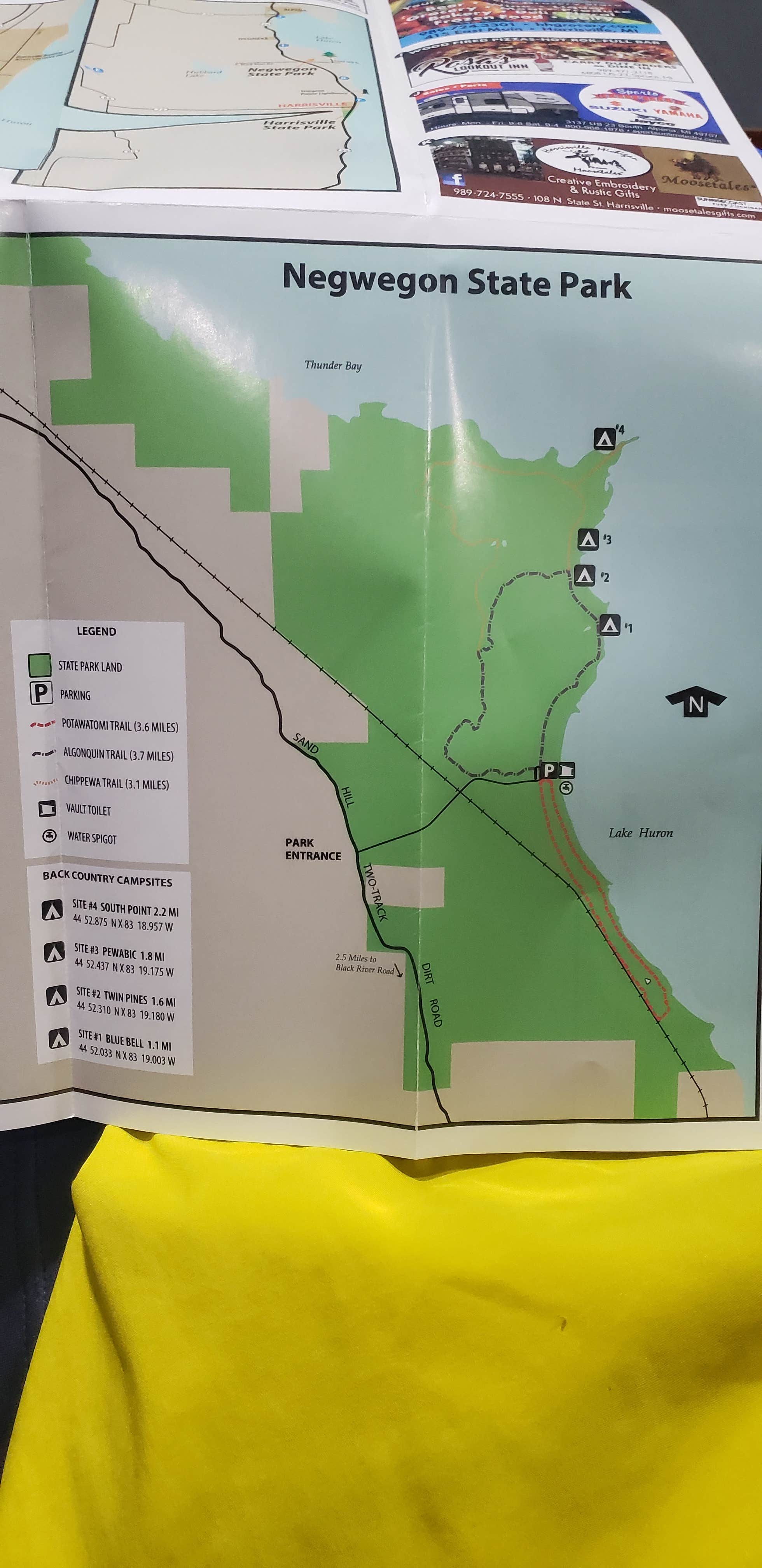 Camper-submitted photo at Negwegon State Park Campground near Black River, MI