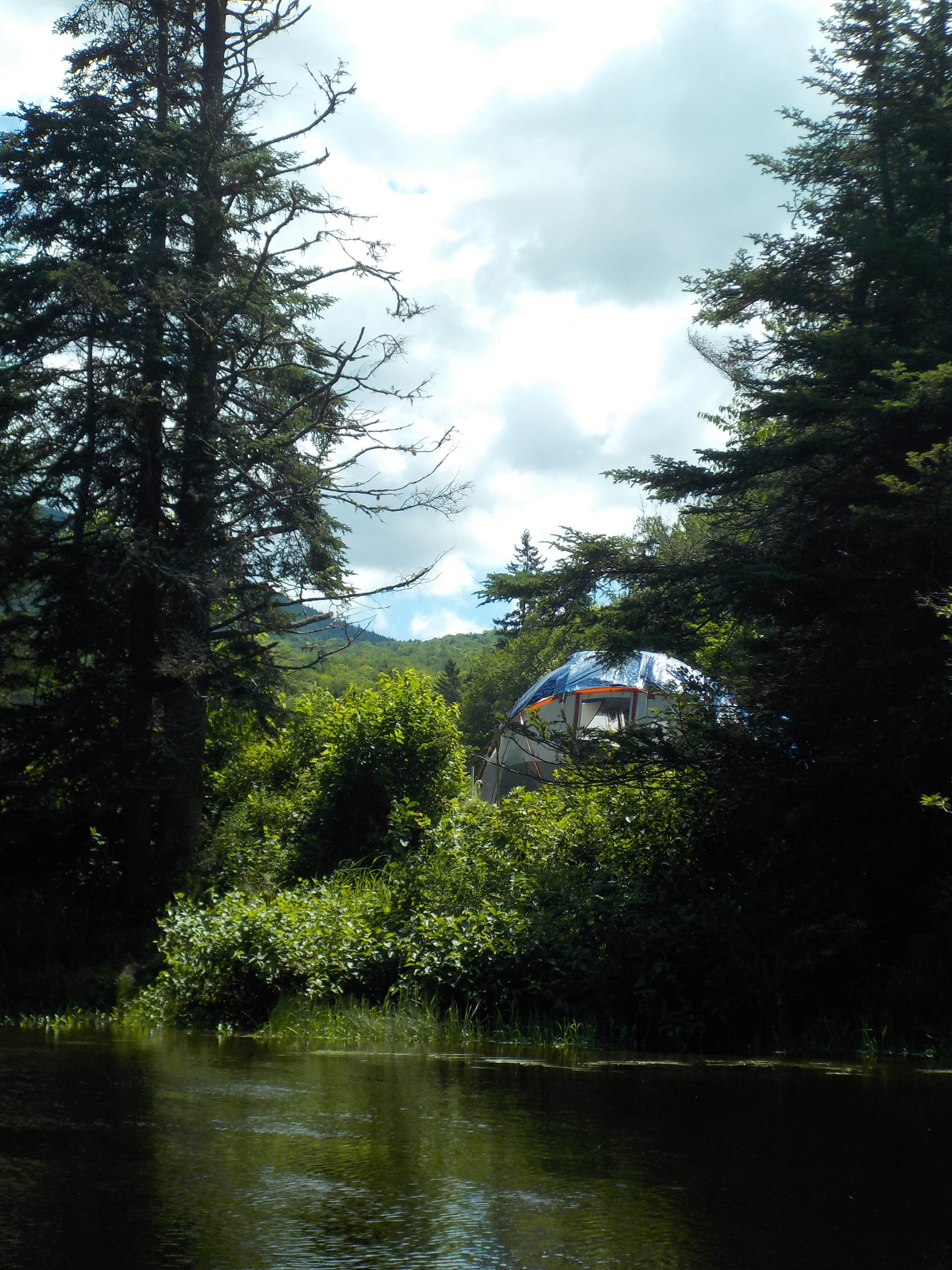 Some sites are right on the edge of the river.
