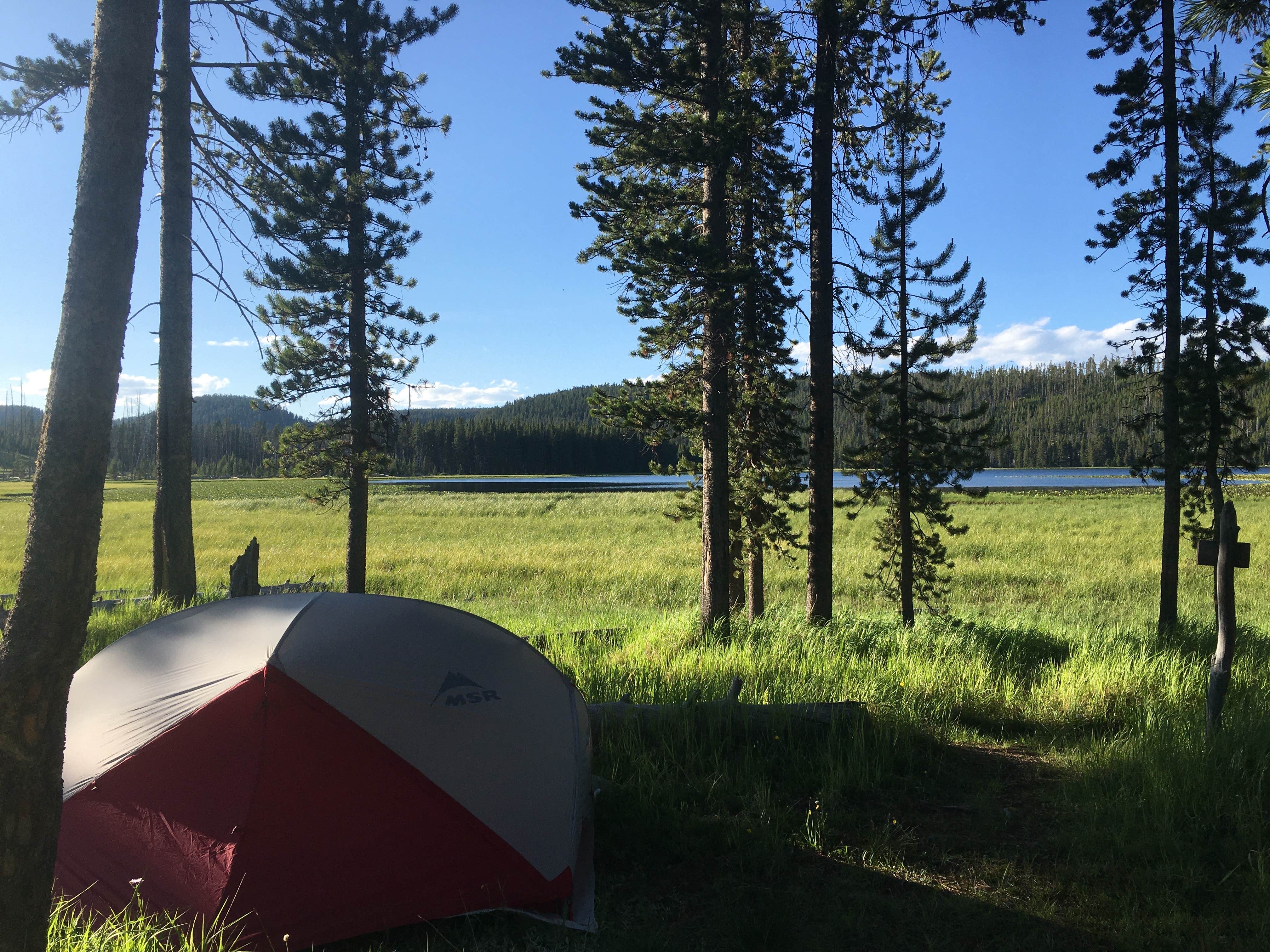 Rachel A.'s photo of tent camping at 4G7 Yellowstone National Park Backcountry — Yellowstone National Park near Island Park, ID