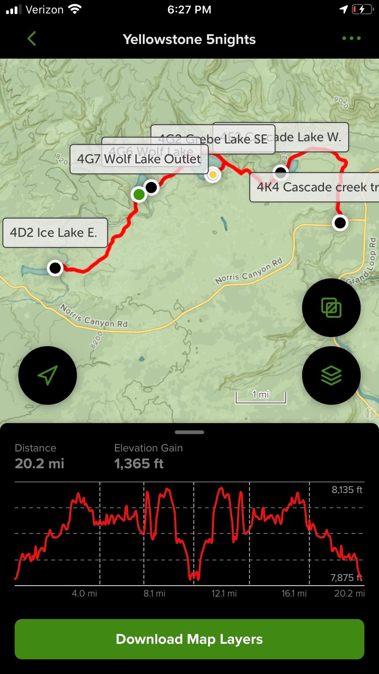 Camper submitted image from 4D2 - Ice Lake East - Yellowstone NP Back Country campsite - 5