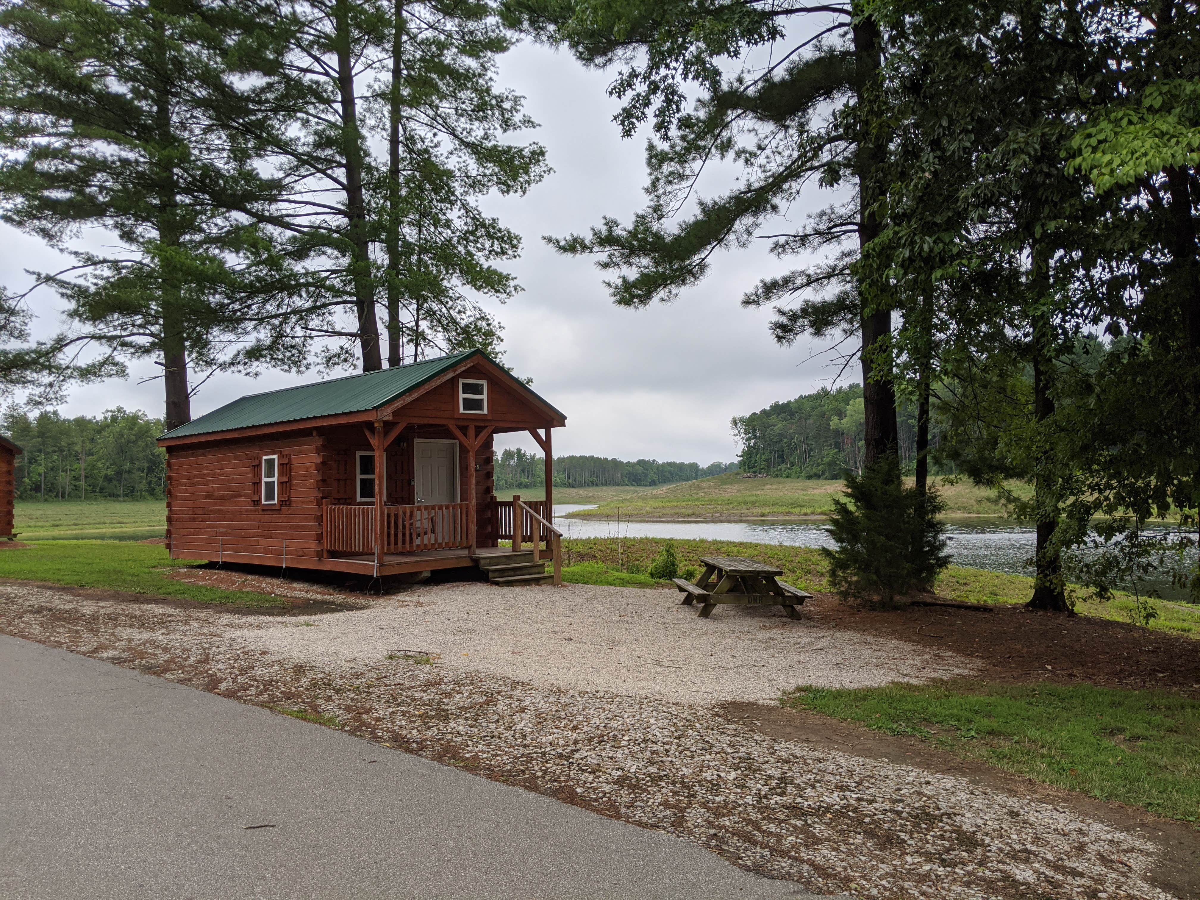 Stephen & Theresa B.'s photo of a cabin at Narrow Lake Campground — Greene Sullivan State Forest near Mitchell, IN