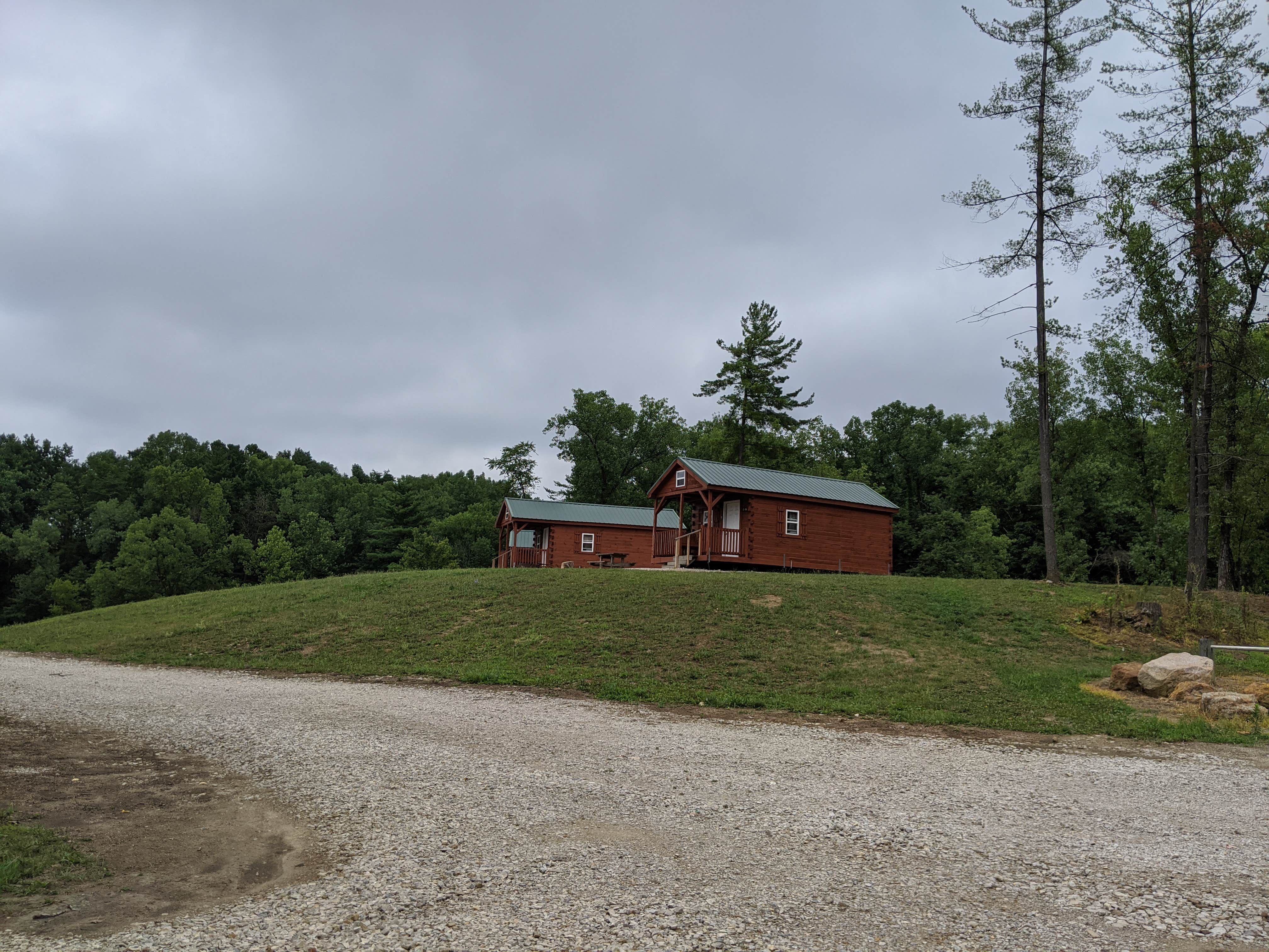 Stephen & Theresa B.'s photo of glamping accommodations at Narrow Lake Campground — Greene Sullivan State Forest near Loogootee, IN