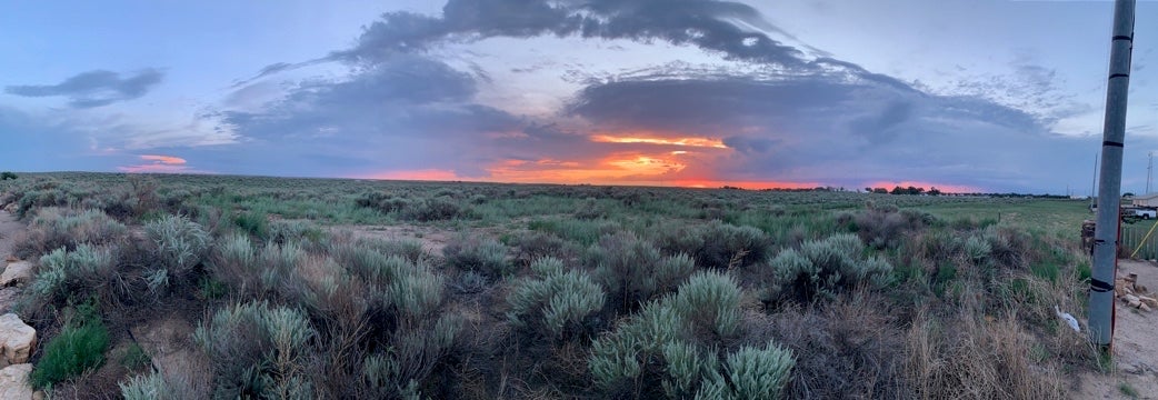 Sunset on the plains of south eastern Colorado.