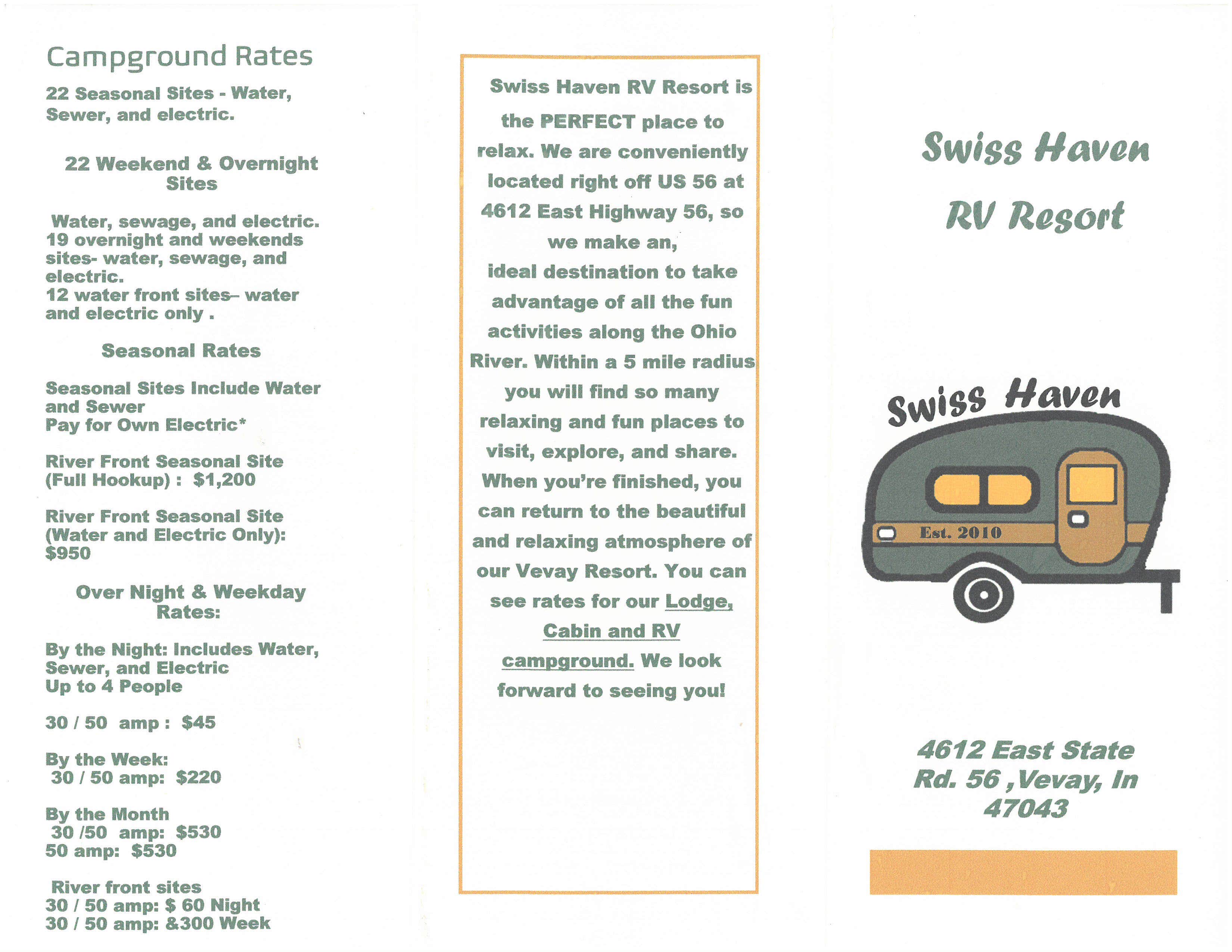 Camper-submitted photo at Swiss Haven RV Resort near Warsaw, KY