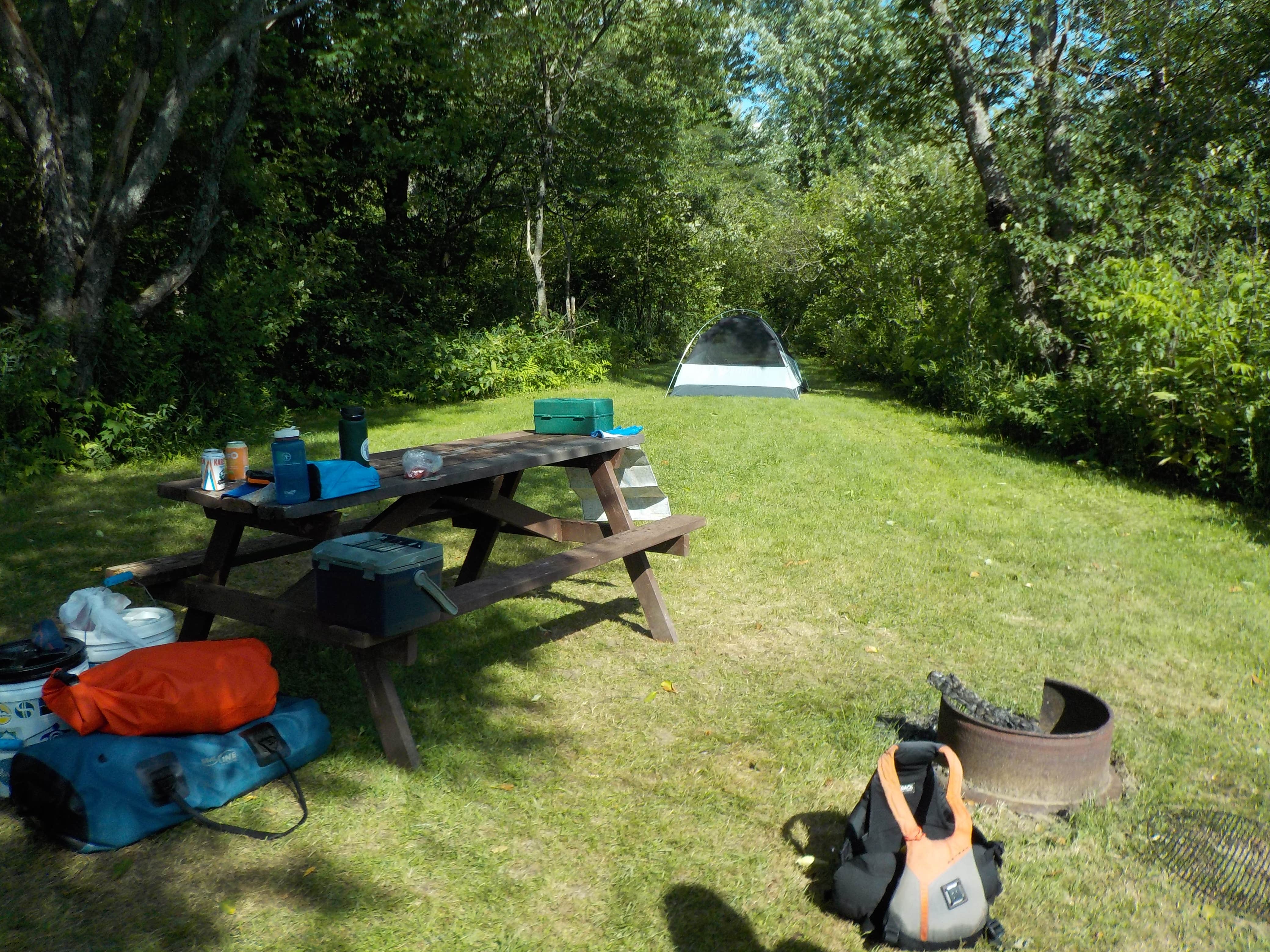Sarah C.'s photo of tent camping at Diamond Peaks near Peru, ME