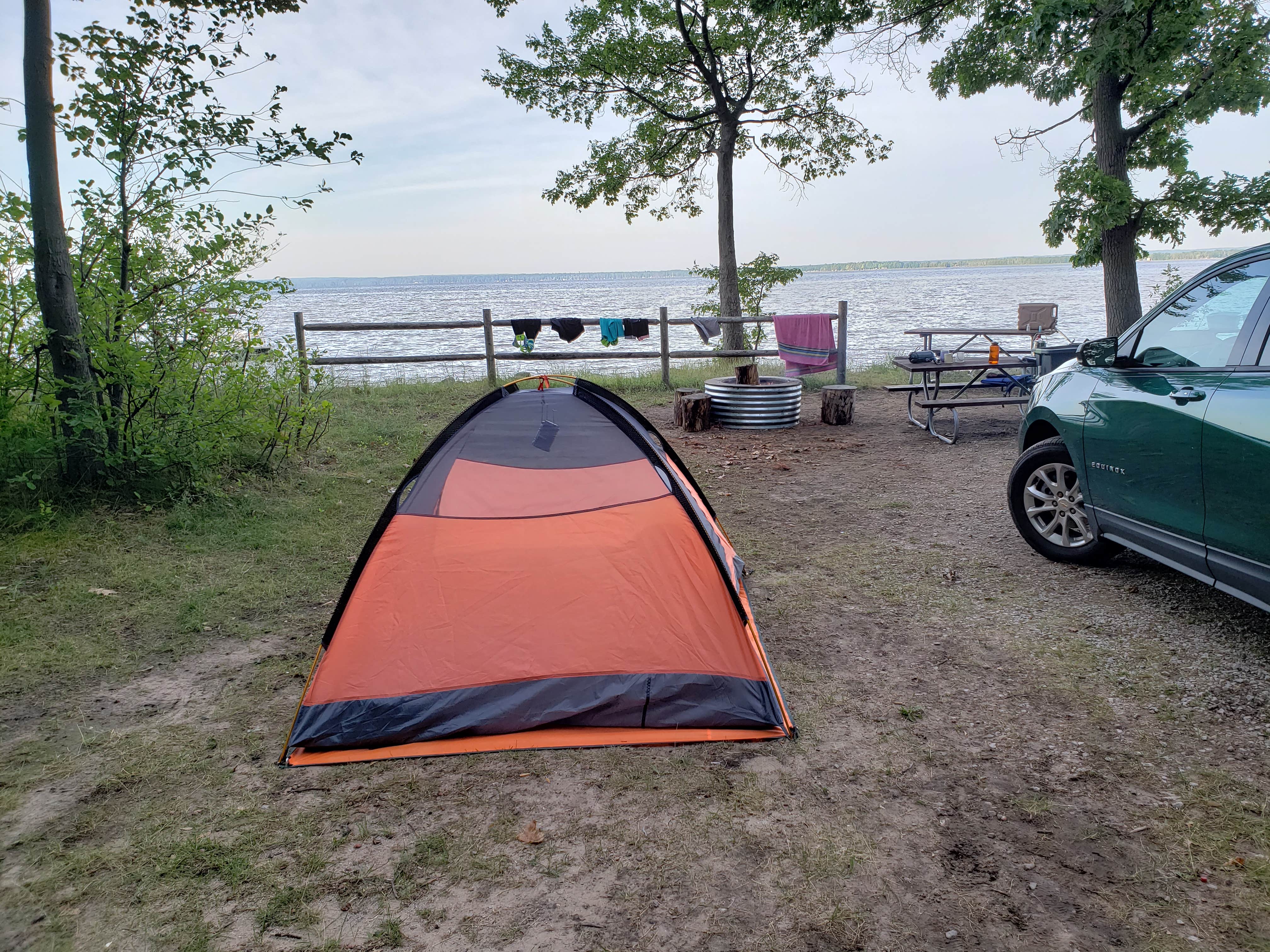 Camper-submitted photo at Black Lake State Forest Upper ORV Campground near Afton, MI