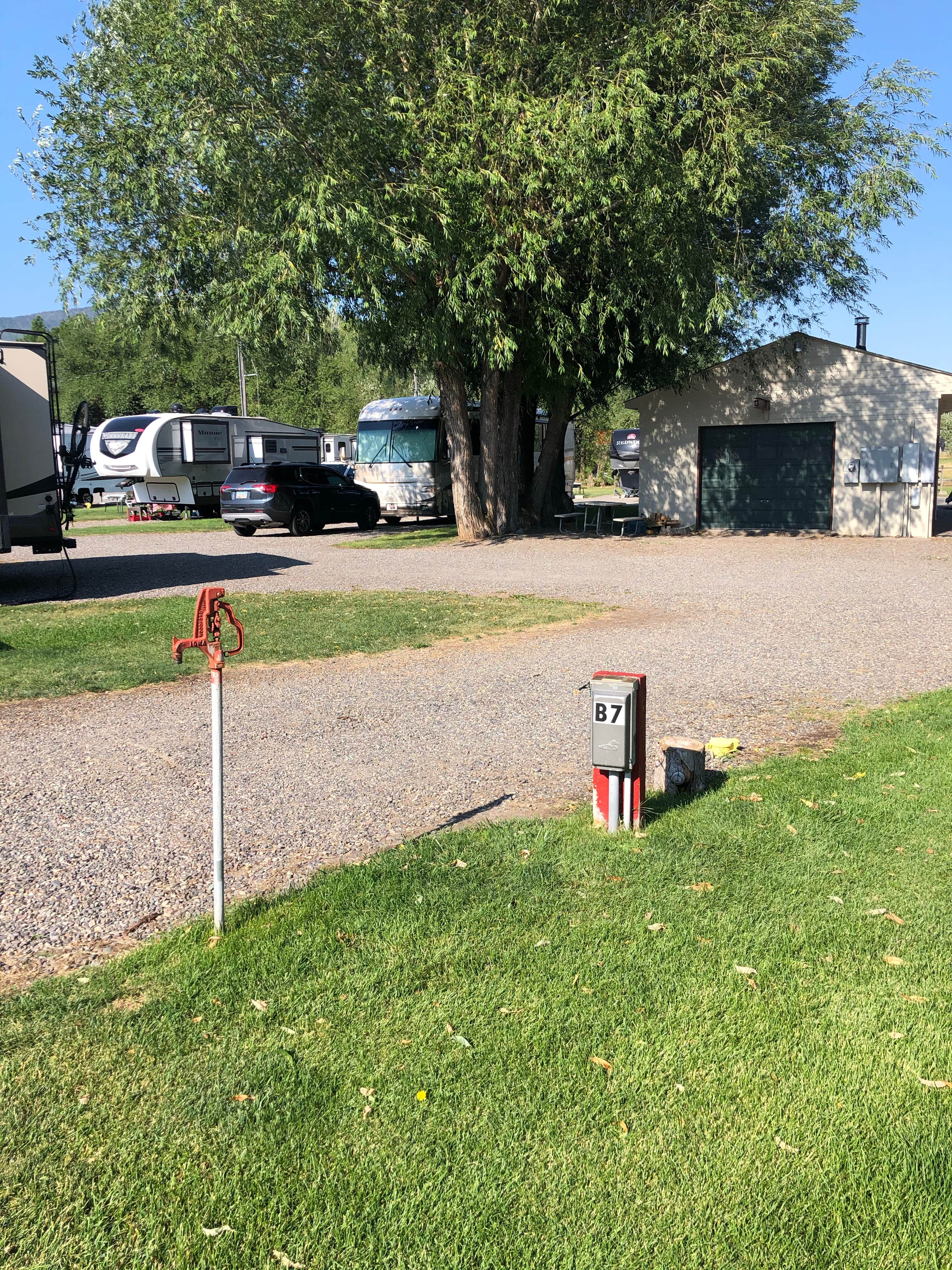 Ben H.'s photo of rv camping at Osen's RV Park by Starry Night Lodging near Melville, MT