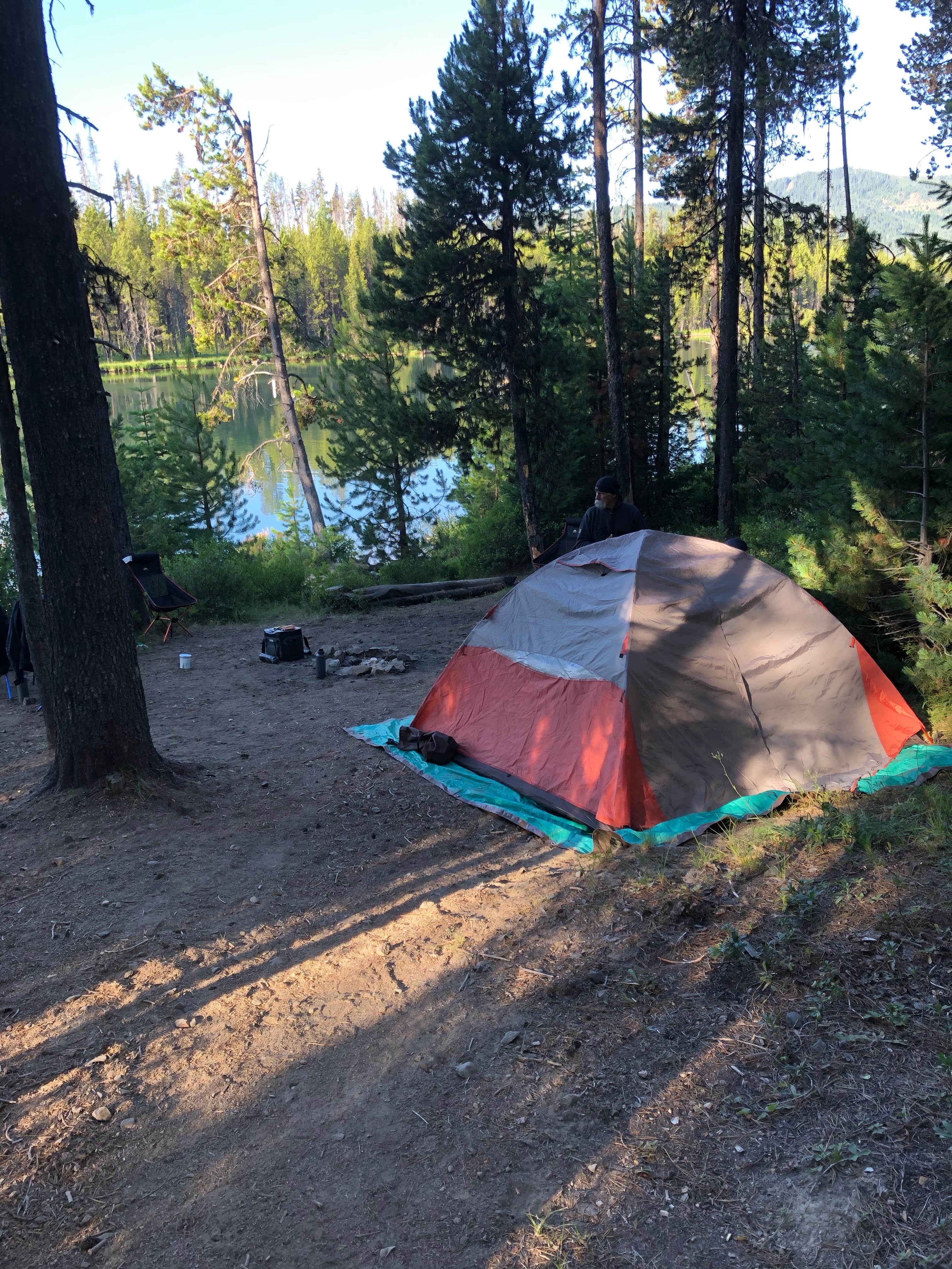 Lindy B.'s photo of tent camping at Lemolo Lake near Gilchrist, OR