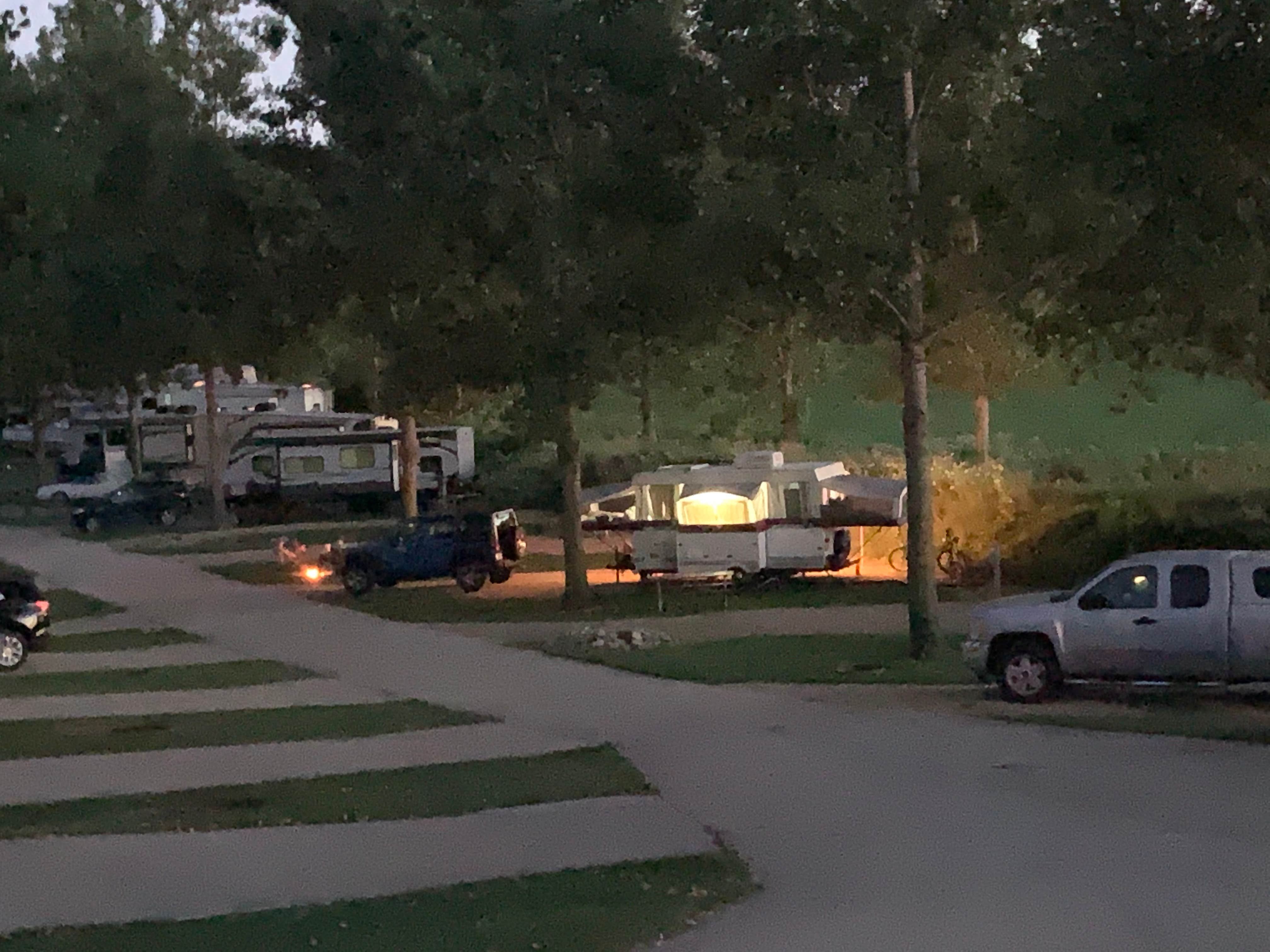 Sue L.'s photo of rv camping at Hidden Valley RV Resort near Wales, WI