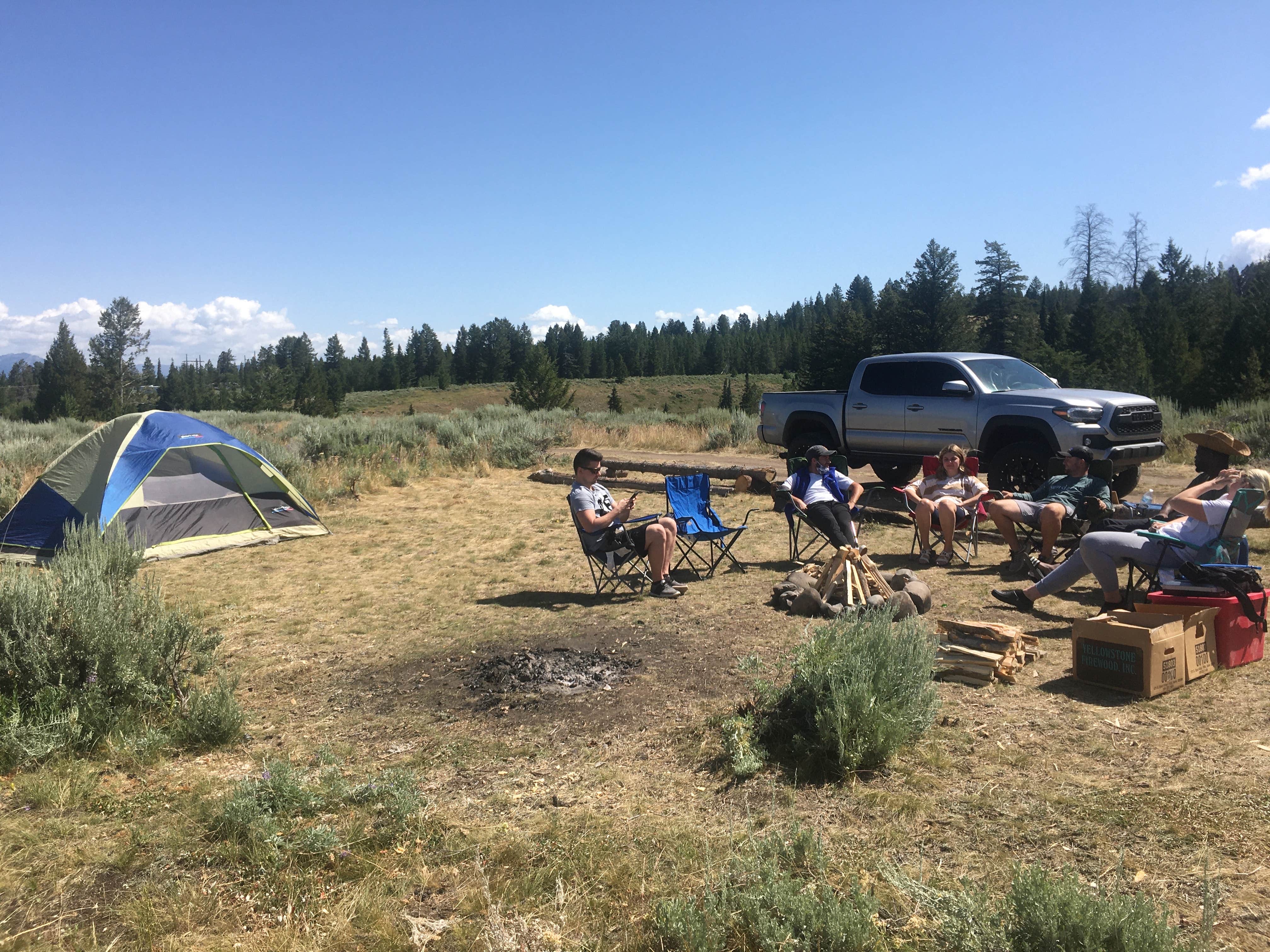 Camper-submitted photo at Toppings Lake in Bridger-Teton National Forest near Grand Teton National Park