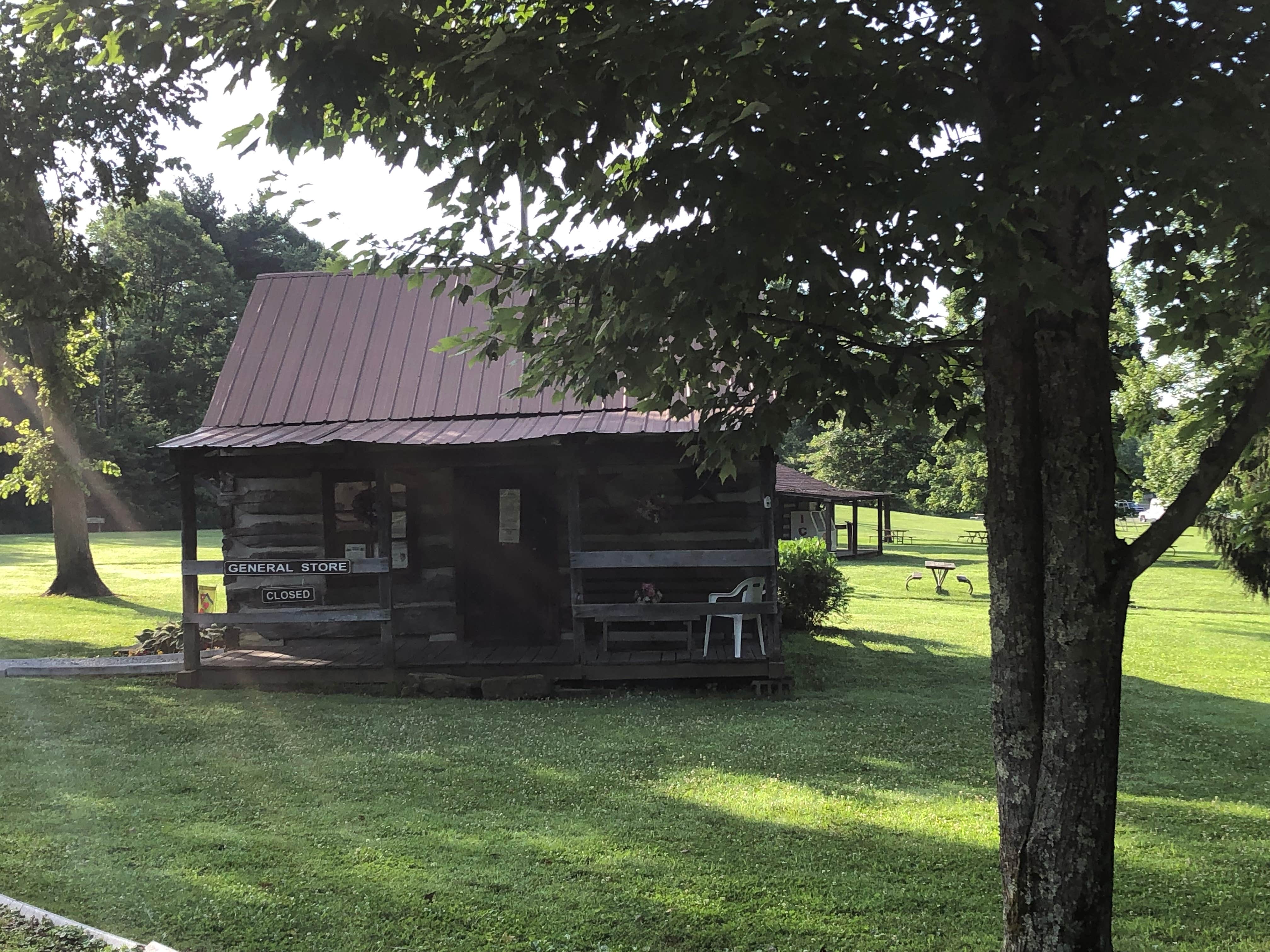 Andrea F.'s photo of glamping accommodations at Barkcamp State Park Campground near Washington, PA