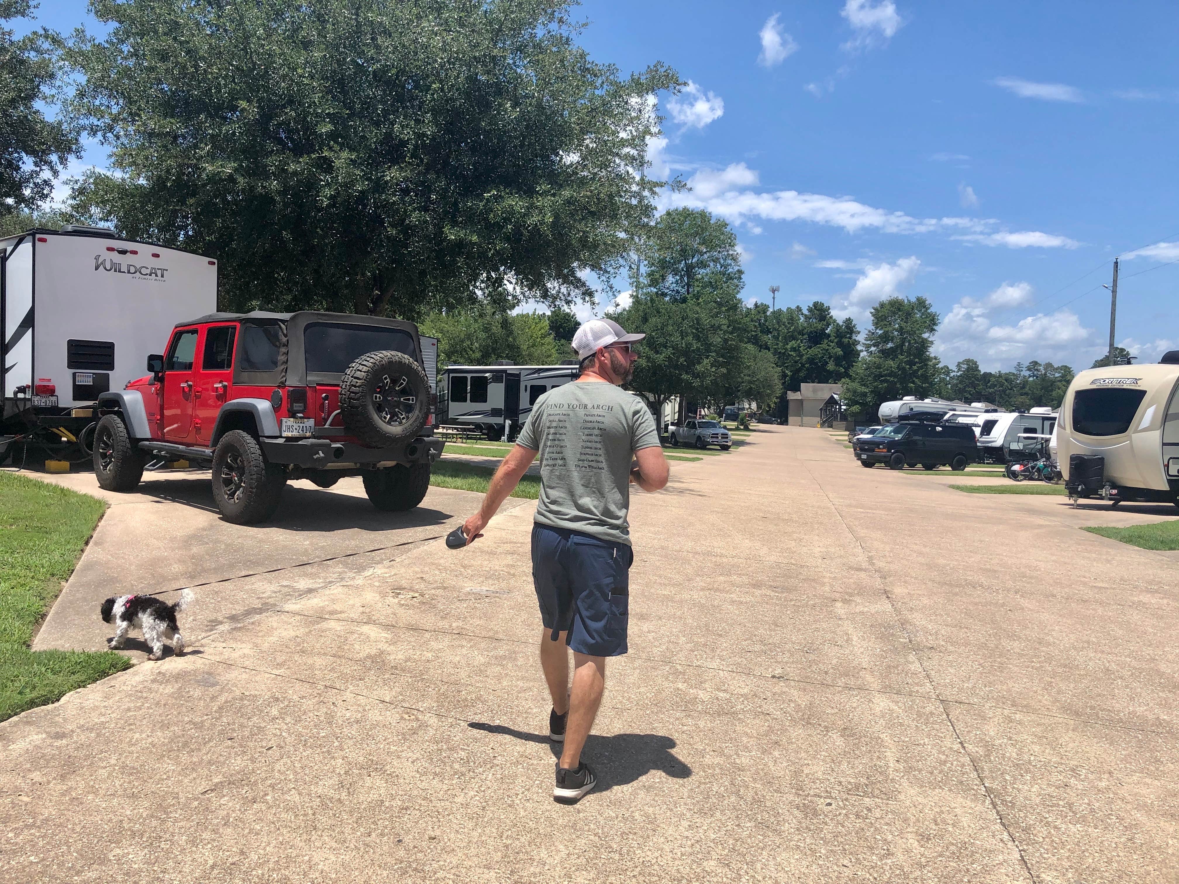 Layla D.'s photo of camping with pets at Rayford Crossing RV Resort near Cypress, TX