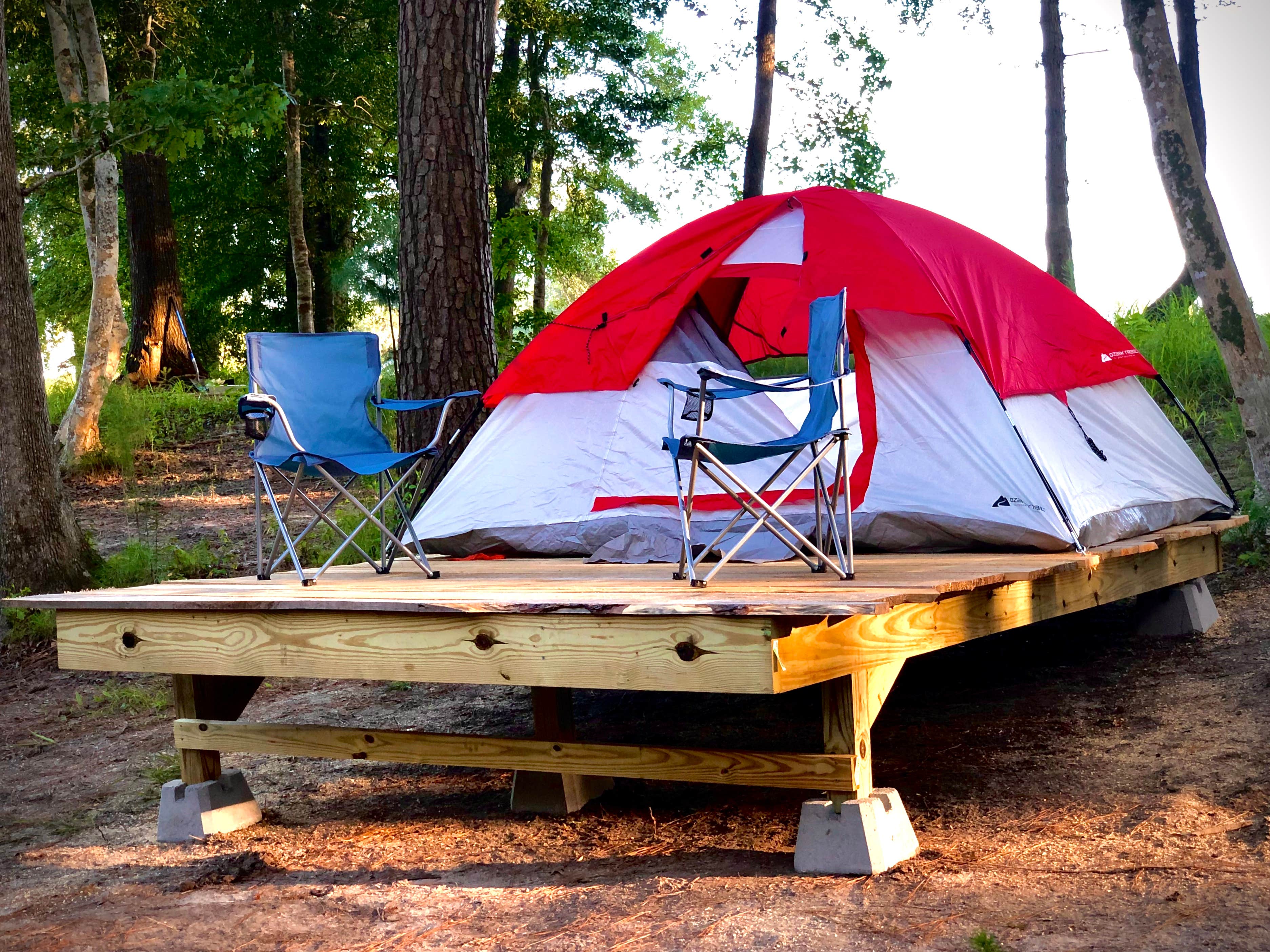 Jim S.'s photo of tent camping at Cypress Ranch Glamping near Wrightsville Beach, NC