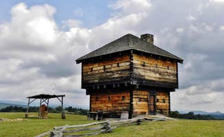 Myron C.'s photo of glamping accommodations at Natural Tunnel State Park Campground near Cumberland, KY