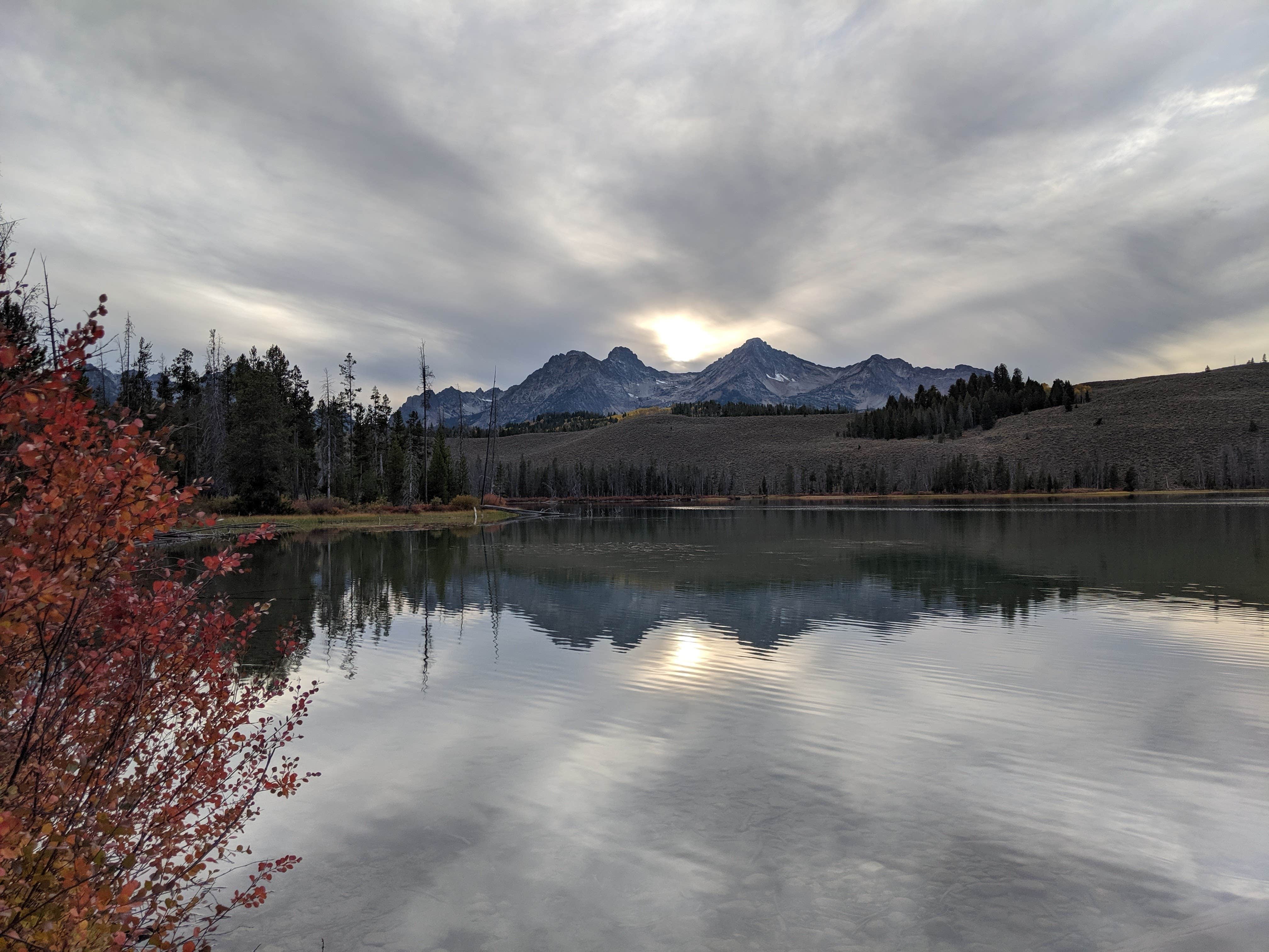 Hannah C.'s photo of a dispersed camping area at Redfish Lake Overflow Dispersed near Atlanta, ID