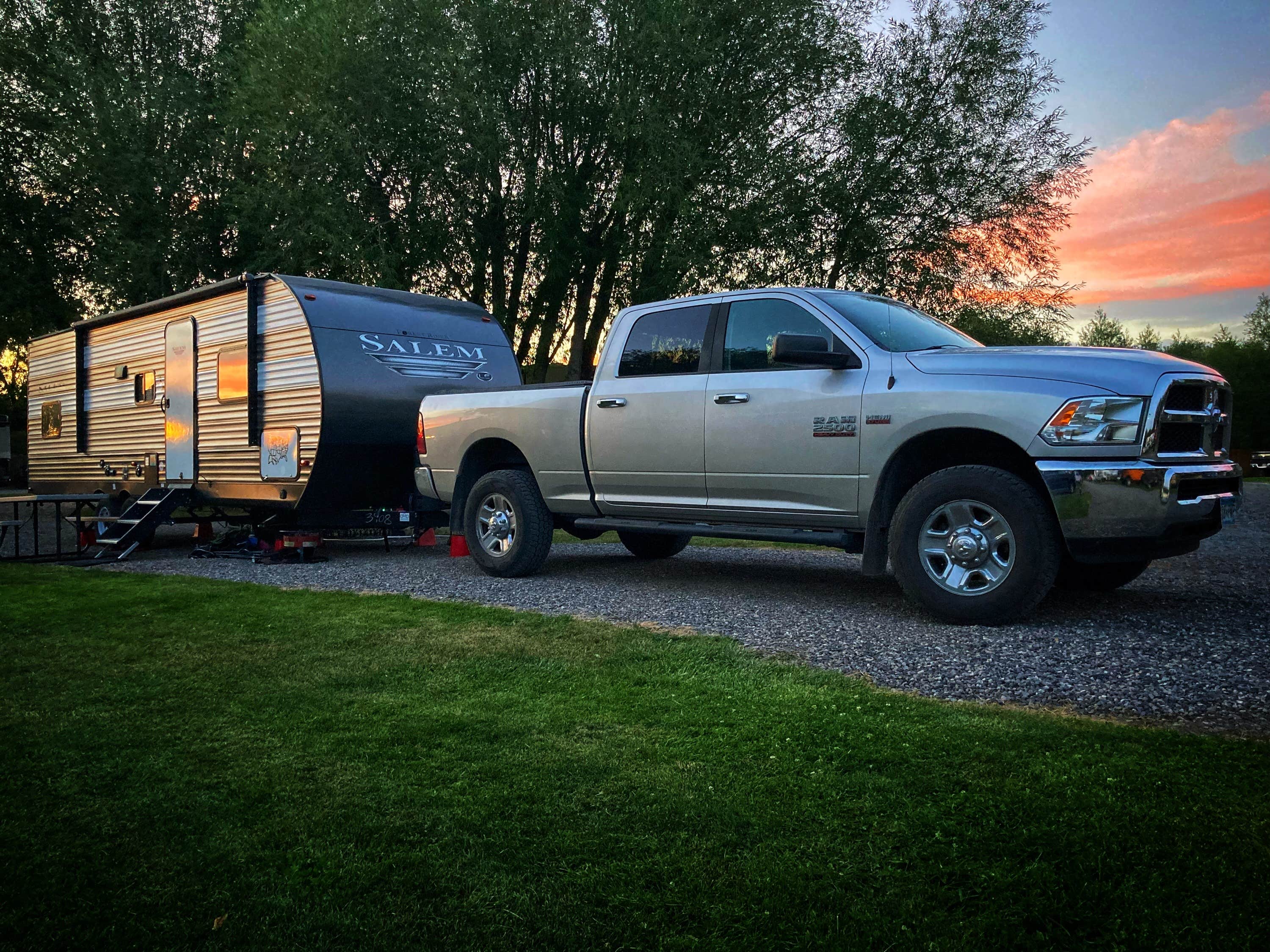 Ben H.'s photo of rv camping at Osen's RV Park by Starry Night Lodging near Nye, MT