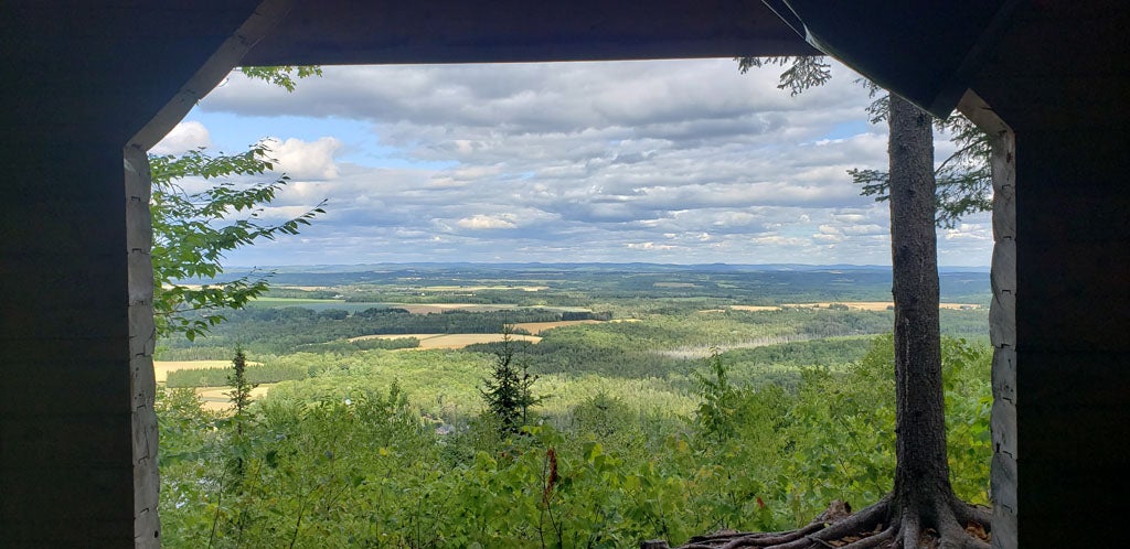 View from the lean-to Aroostock State Park