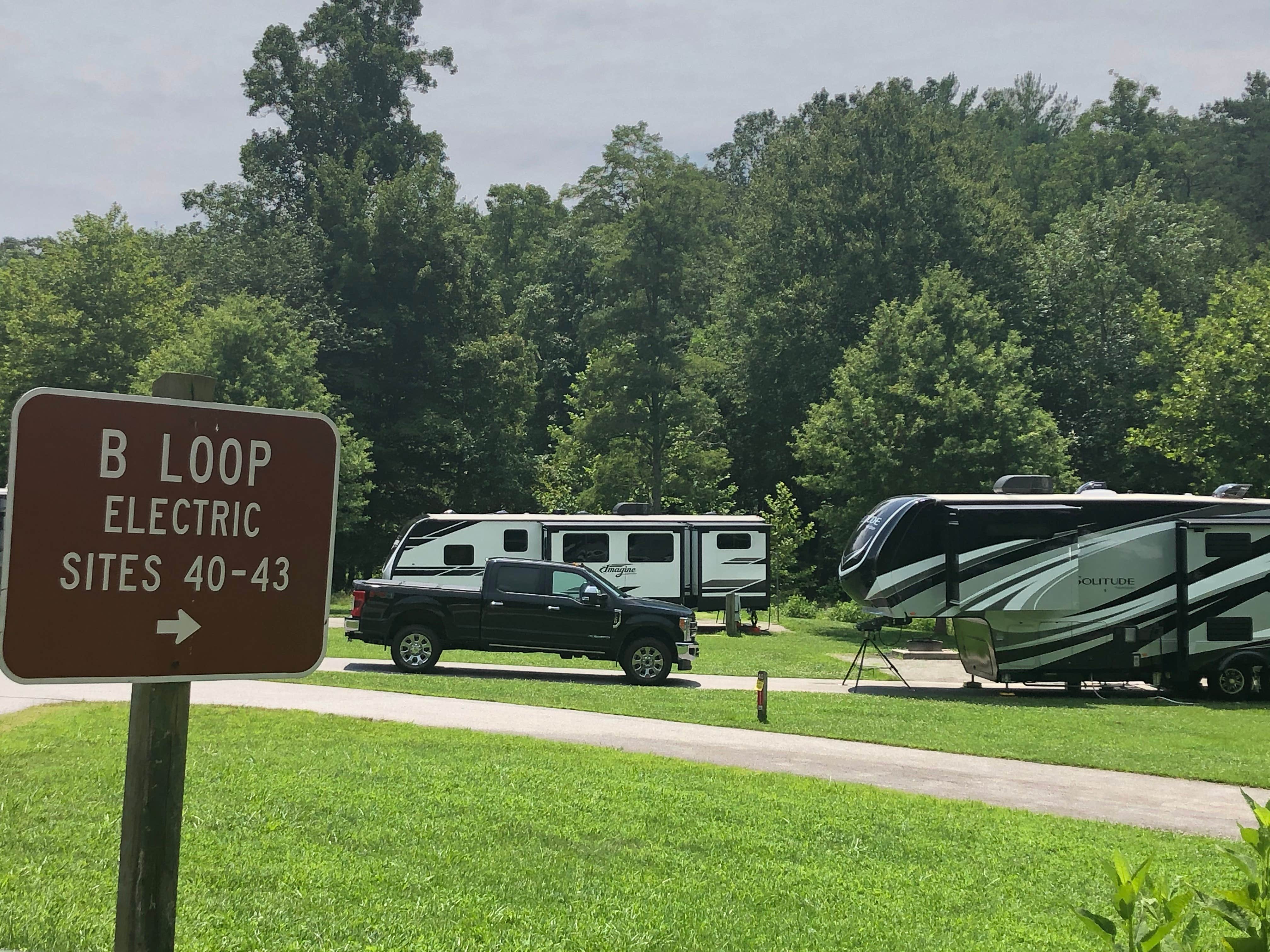 Kirsten J.'s photo of rv camping at Stone Mountain State Park Campground near North Wilkesboro, NC