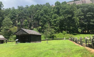 Kirsten J.'s photo of a cabin at Stone Mountain State Park Campground near Blue Ridge Parkway