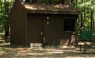 Shelly B.'s photo of a cabin at Lake Michigan Campground at Muskegon State Park Campground near Sparta, MI