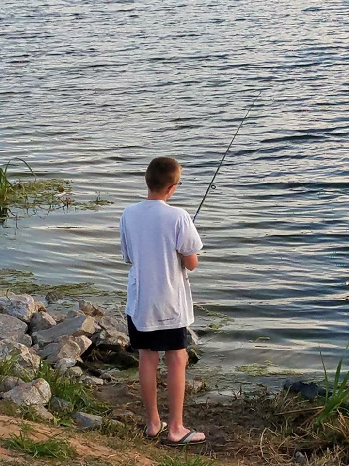 Kids enjoying the great fishing 