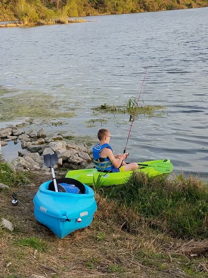 Getting in some kayaking 