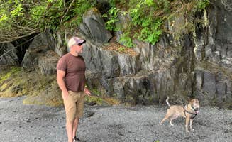 Tanya B.'s photo of camping with pets at Miller's Landing near Cooper Landing, AK