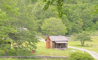 Dave V.'s photo of glamping accommodations at Hickory Ridge Campground — Grayson Highlands State Park near Abingdon, VA