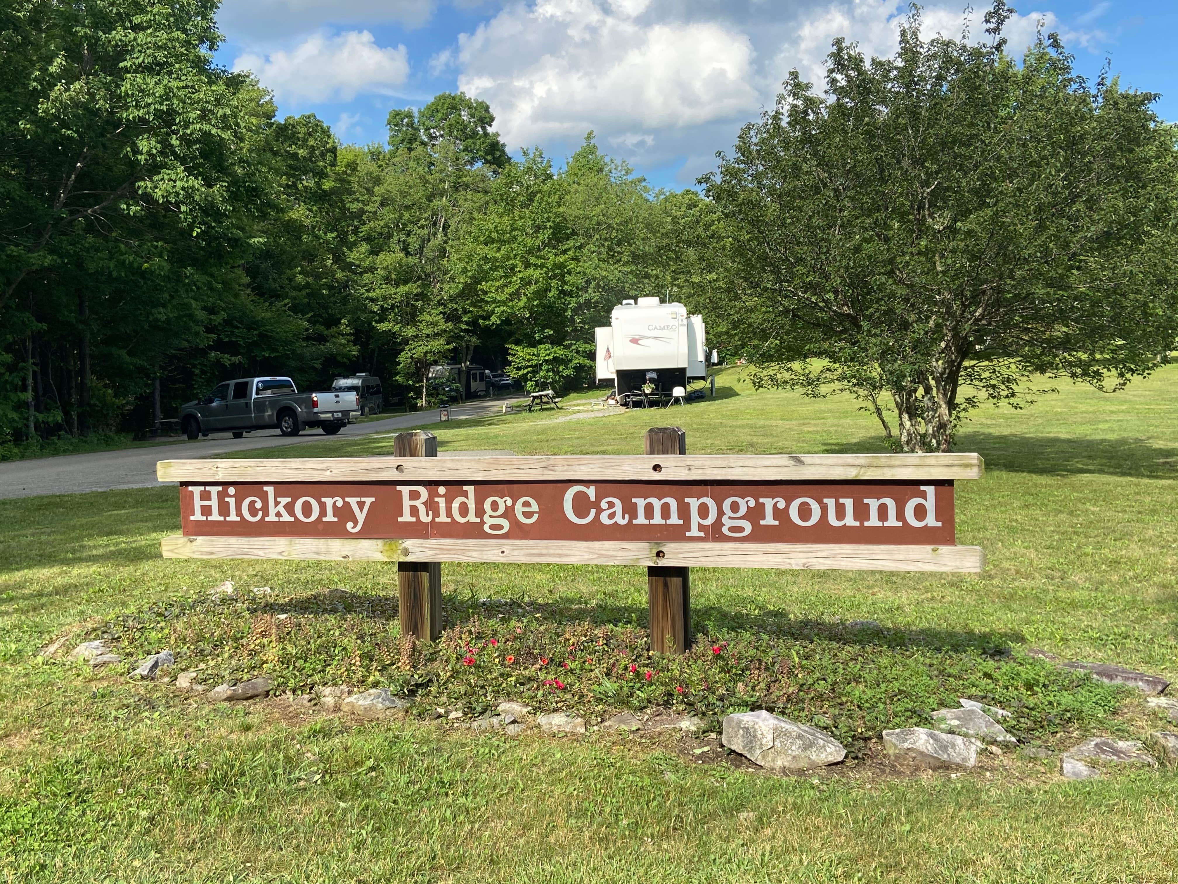 Dave V.'s photo of rv camping at Hickory Ridge Campground — Grayson Highlands State Park near Whitetop, VA