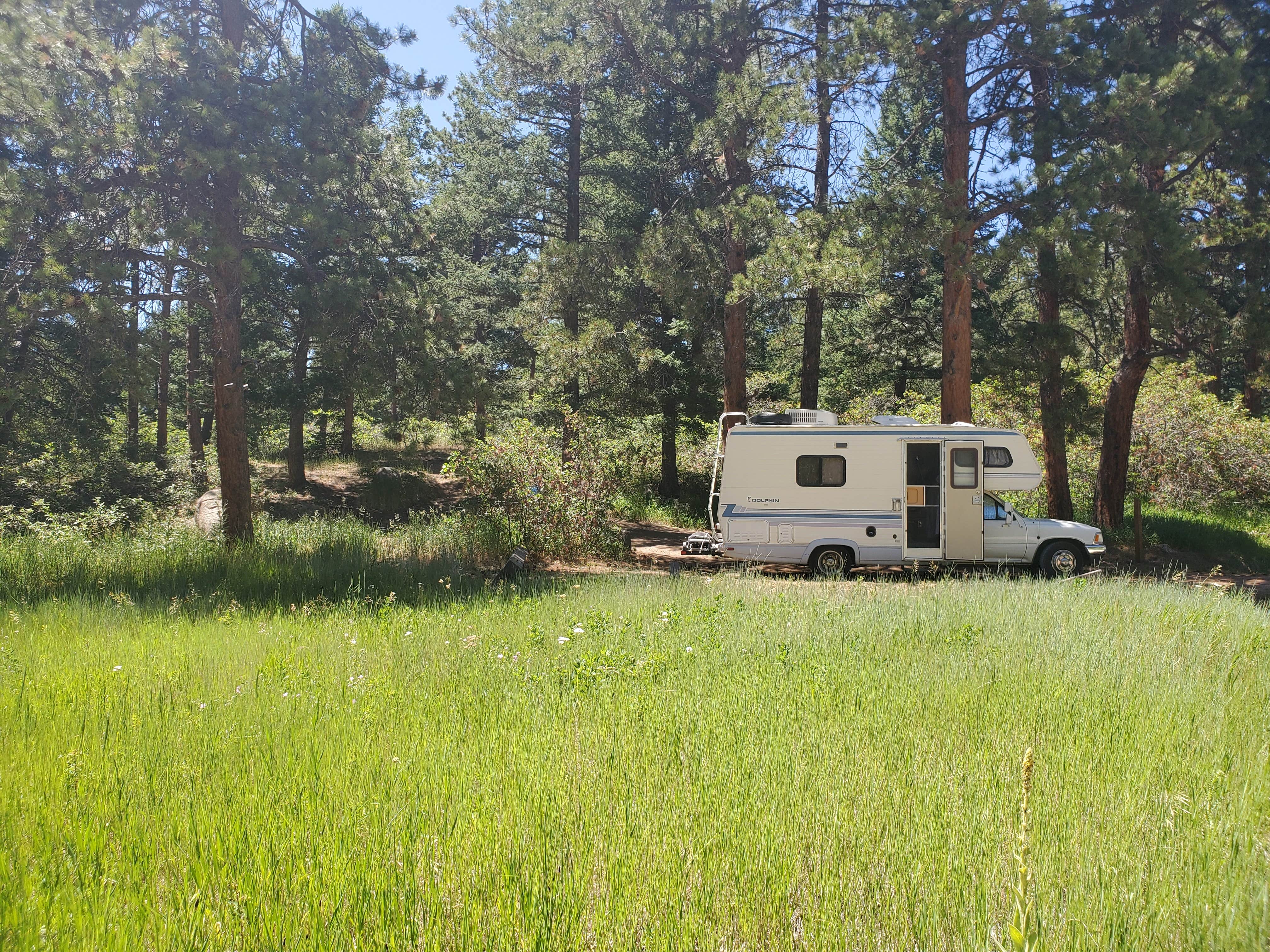 Katie H.'s photo of rv camping at Indian Creek Campground near Lone Tree, CO